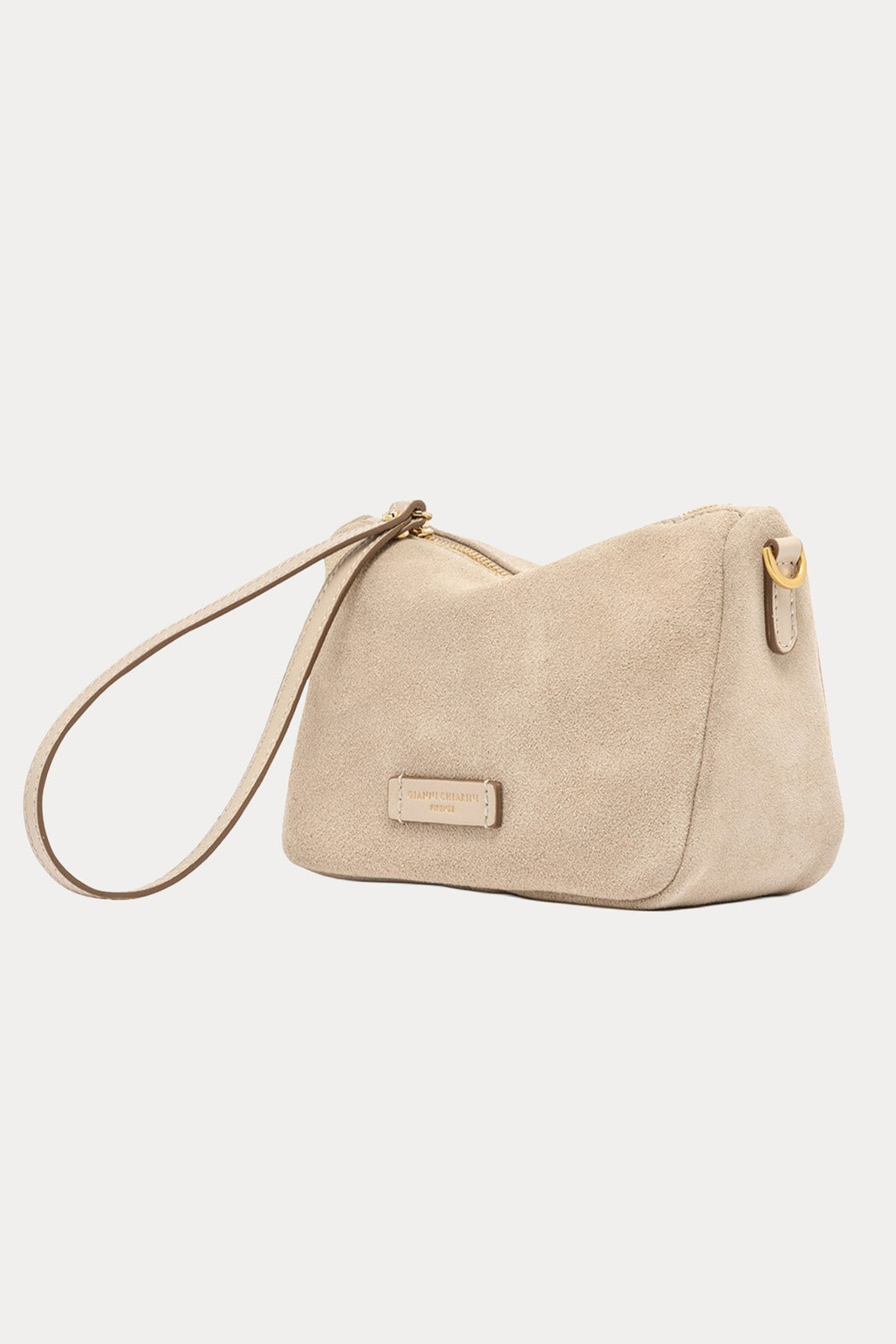 Gianni Chiarini Nora Pouch Süet Clutch Çanta