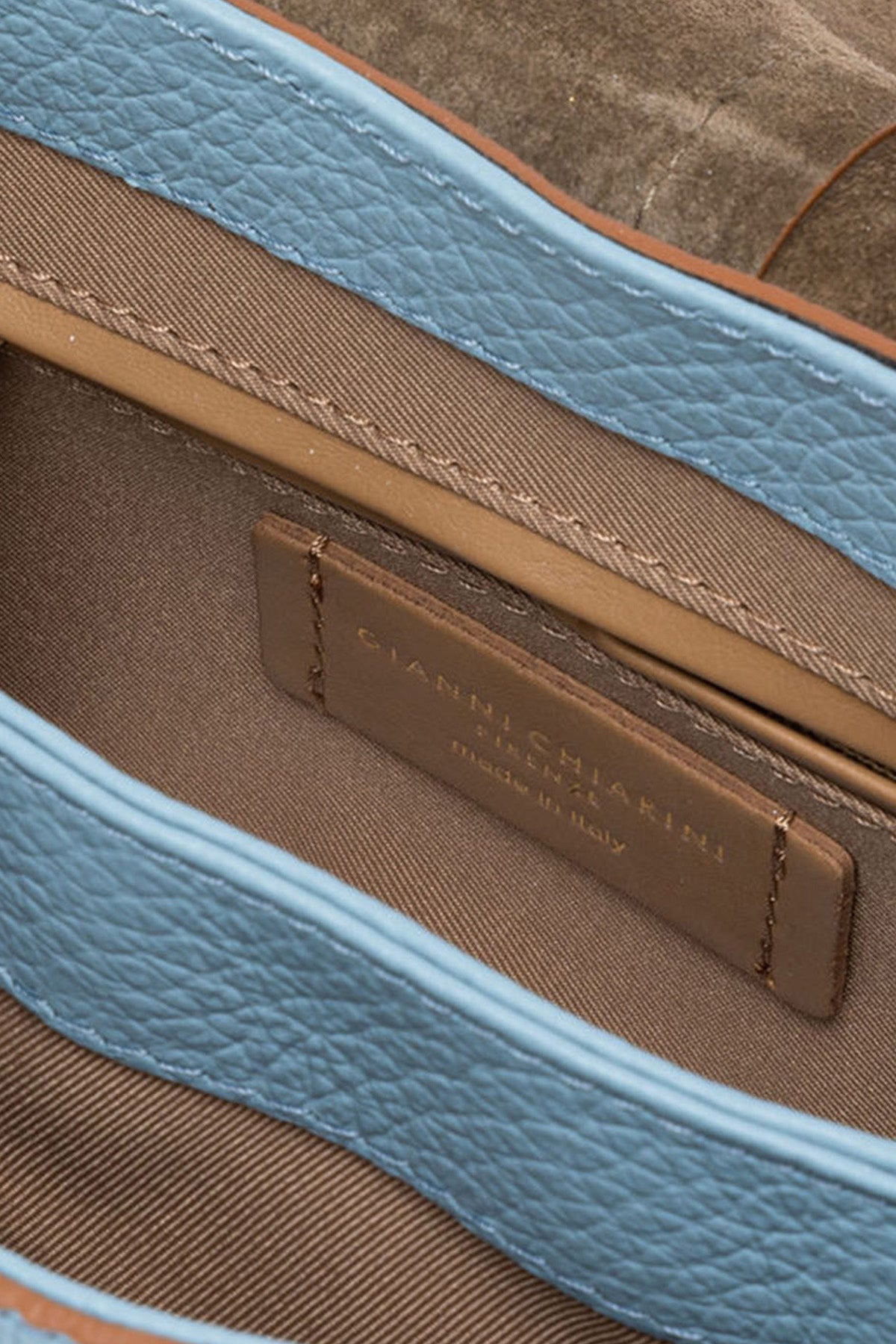 Gianni Chiarini Helena Round Geniş Askılı Deri Omuz Çantası-Çanta-Libas