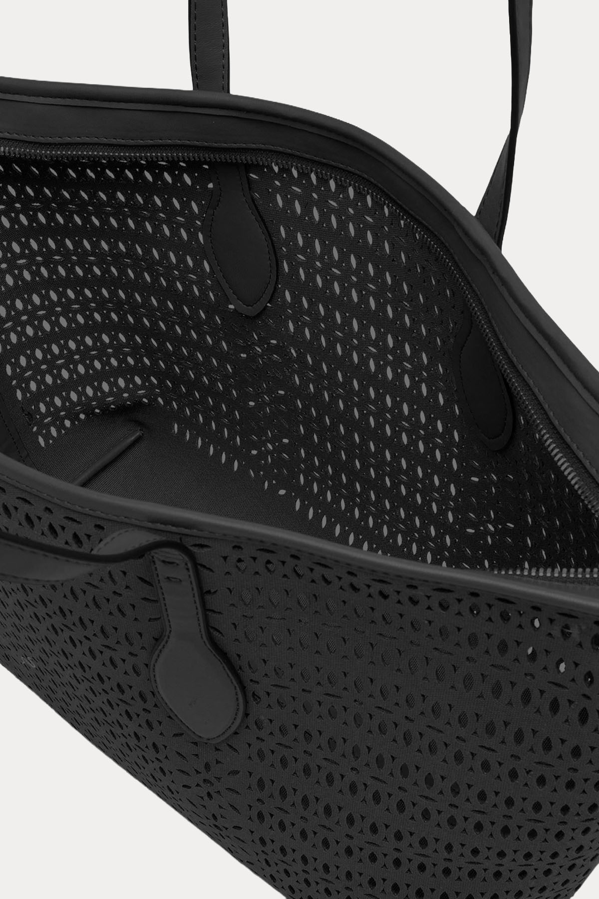 Gianni Chiarini Mashup Lazer Kesim Delikli Kanvas Omuz Çantası-Çanta-Libas
