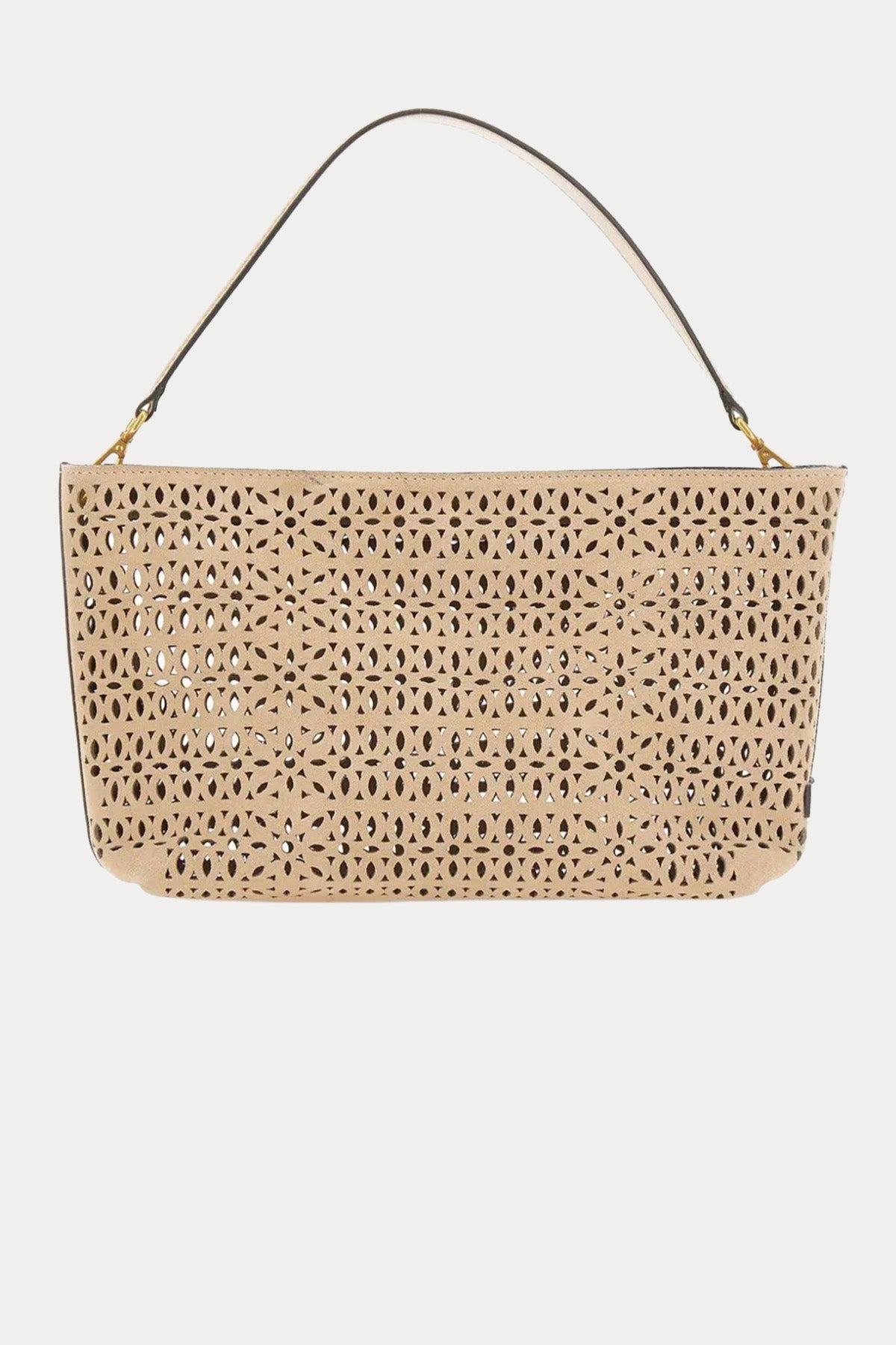 Gianni Chiarini Mashup Süet Lazer Kesim Delikli Shopping Bag Çanta-Çanta-Libas