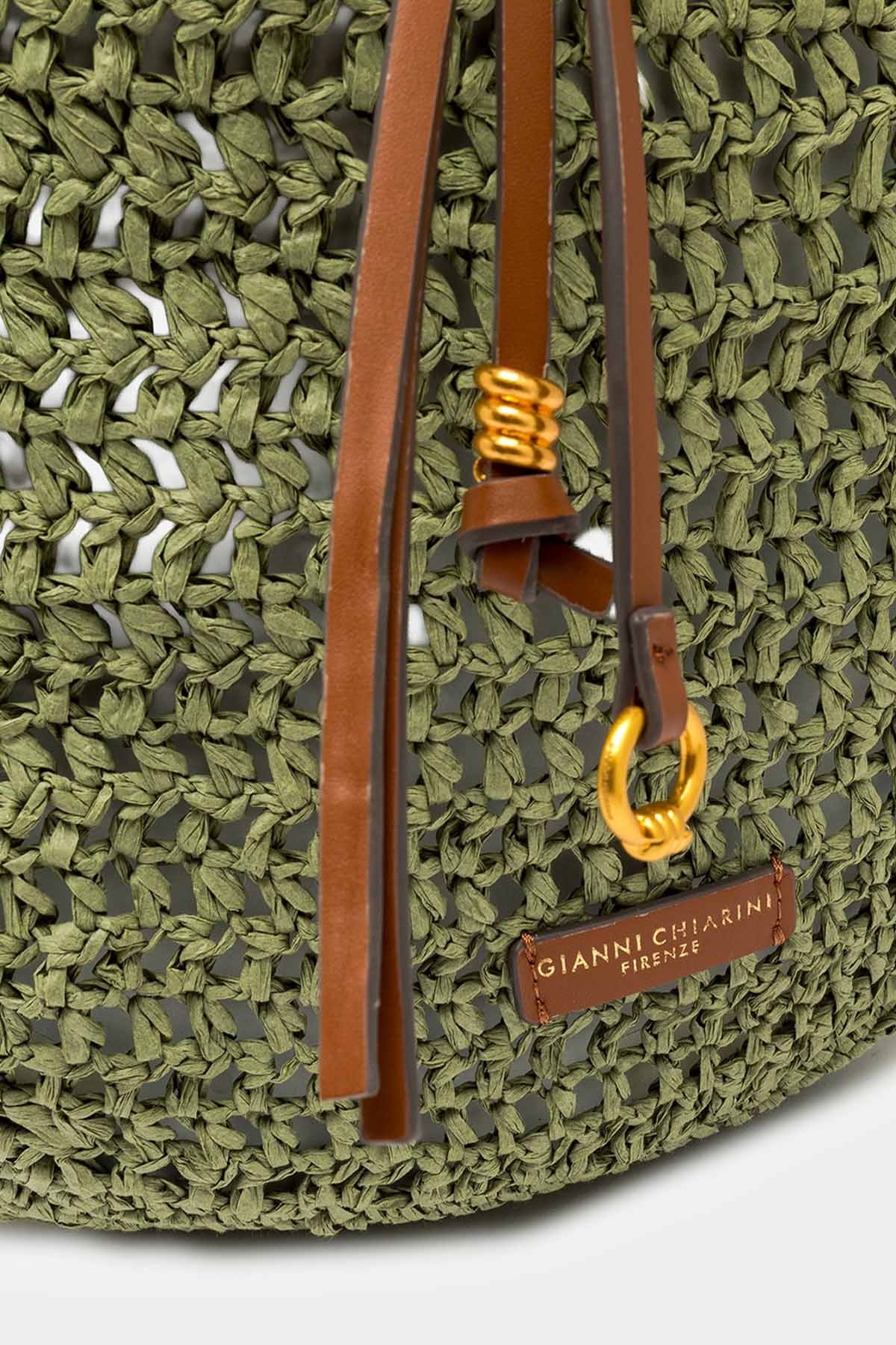 Gianni Chiarini Nefeli Hasır Örgü Omuz Çantası-Çanta-Libas