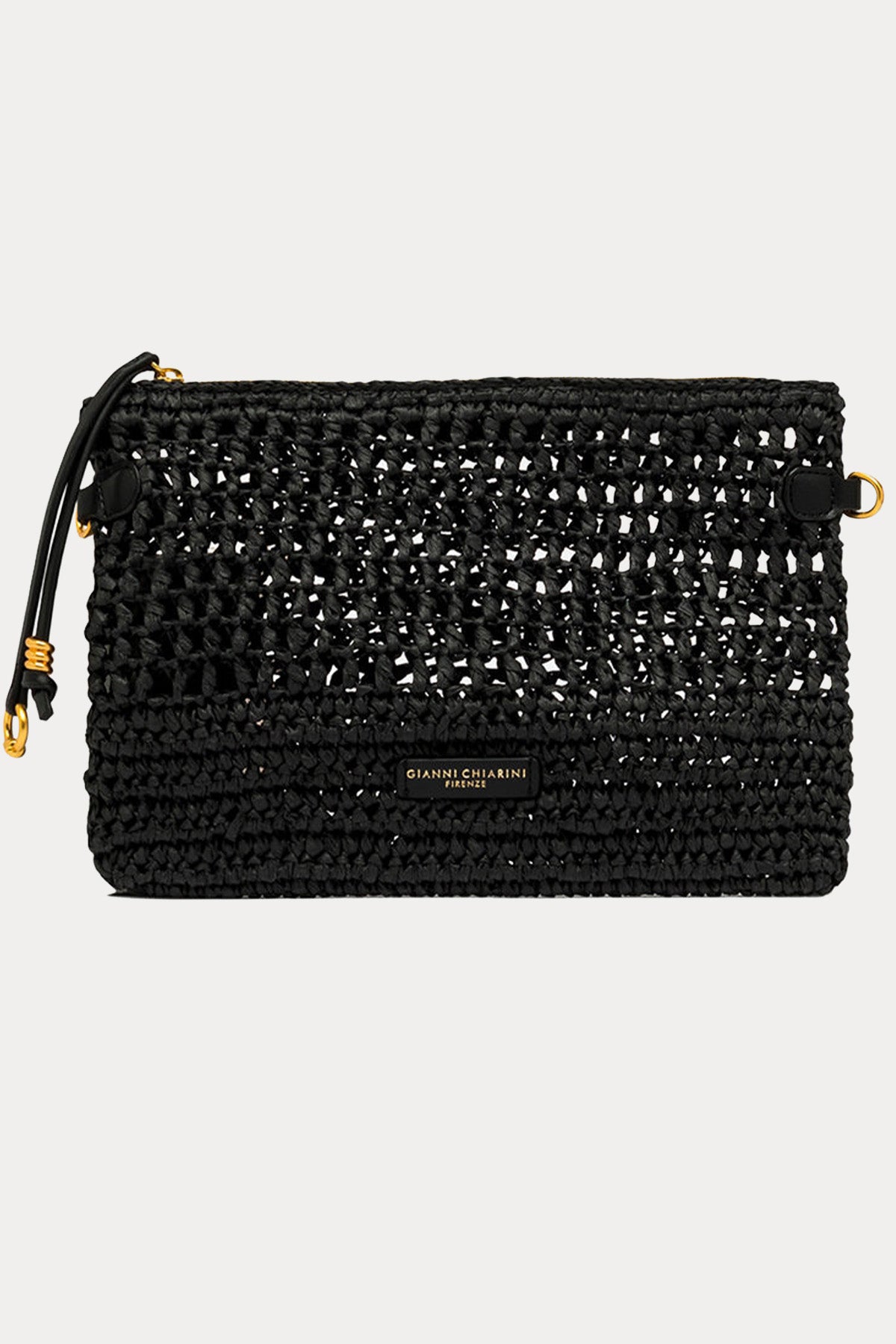 Gianni Chiarini Nefeli Hasır Örgü Clutch Çanta-Çanta-Libas