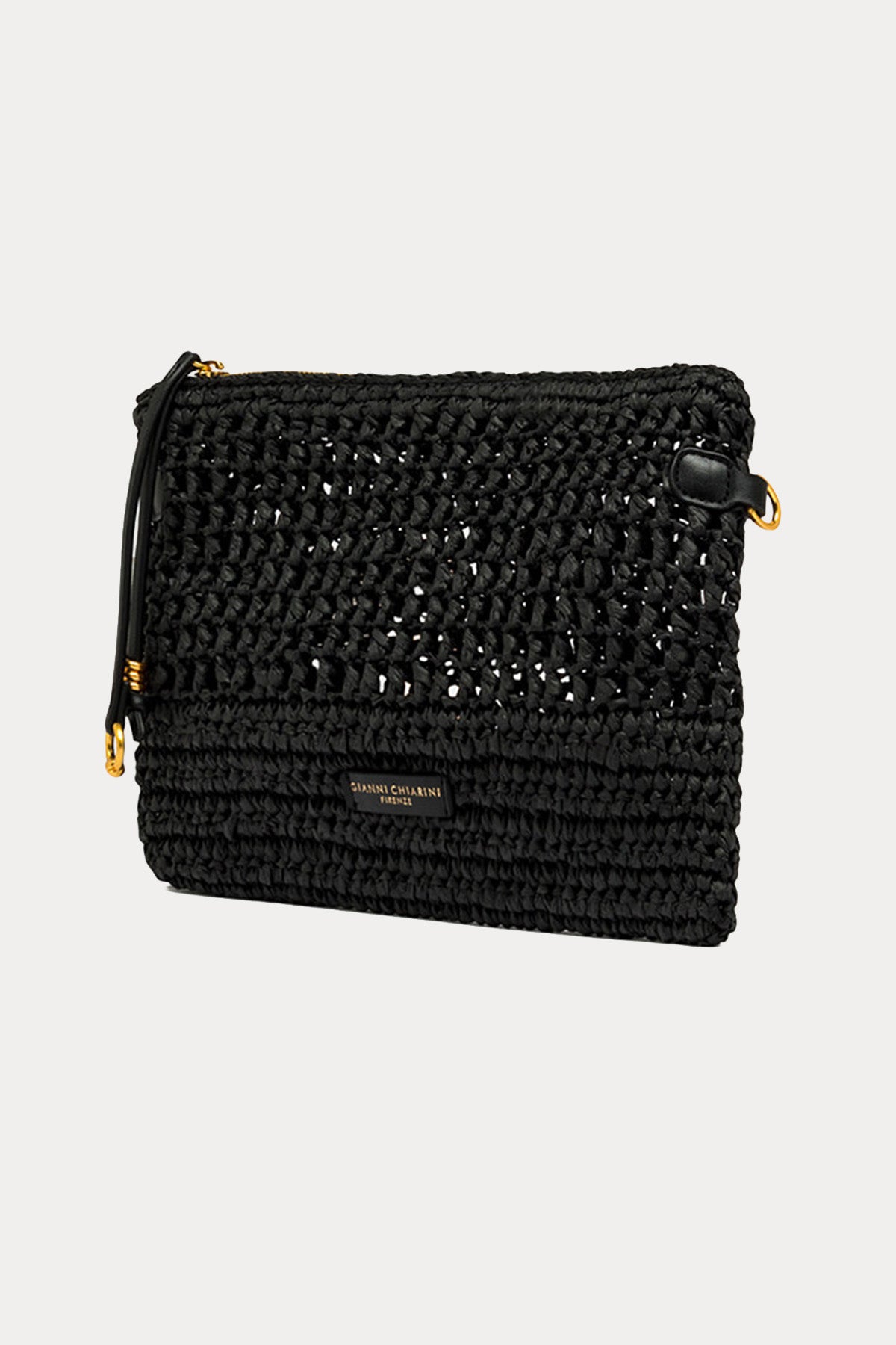 Gianni Chiarini Nefeli Hasır Örgü Clutch Çanta-Çanta-Libas