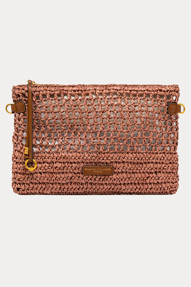Gianni Chiarini Nefeli Hasır Örgü Clutch Çanta-Çanta-Libas