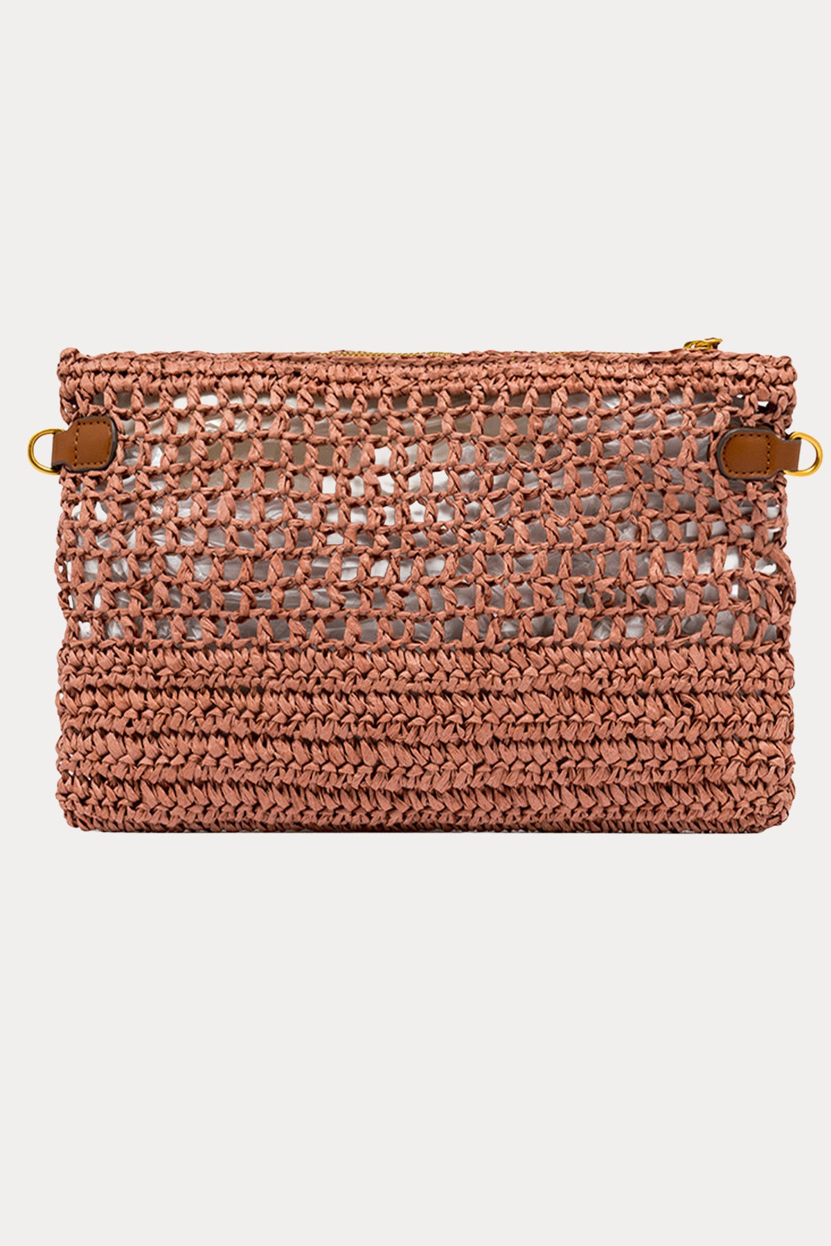 Gianni Chiarini Nefeli Hasır Örgü Clutch Çanta-Çanta-Libas