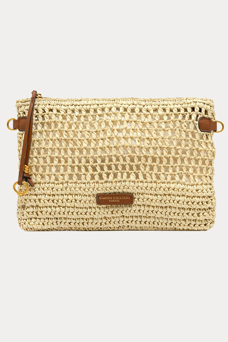 Gianni Chiarini Nefeli Hasır Örgü Clutch Çanta-Çanta-Libas