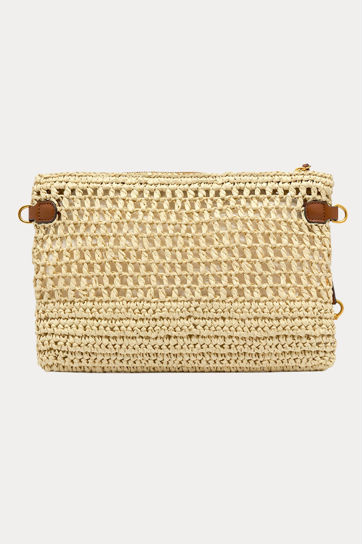 Gianni Chiarini Nefeli Hasır Örgü Clutch Çanta-Çanta-Libas