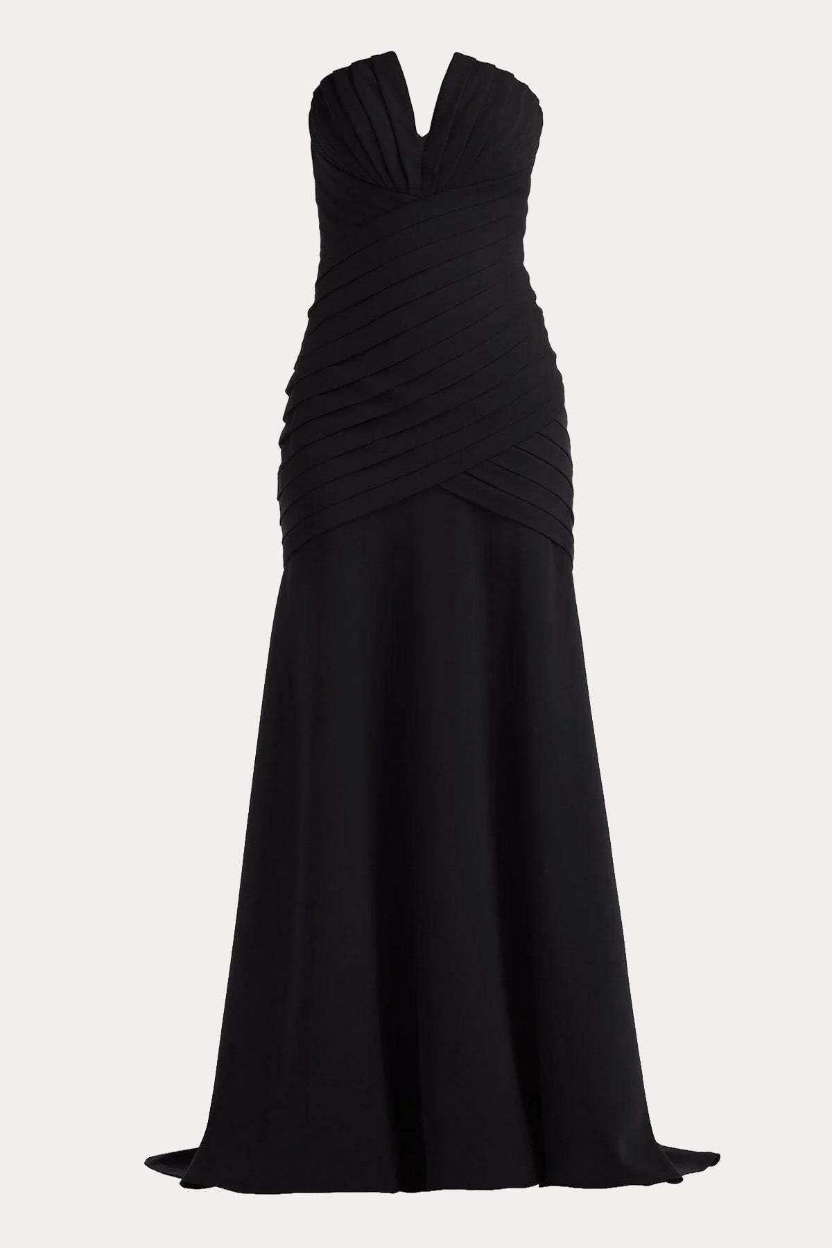 Tadashi Shoji Slim Fit Straplez Maxi Abiye Elbise