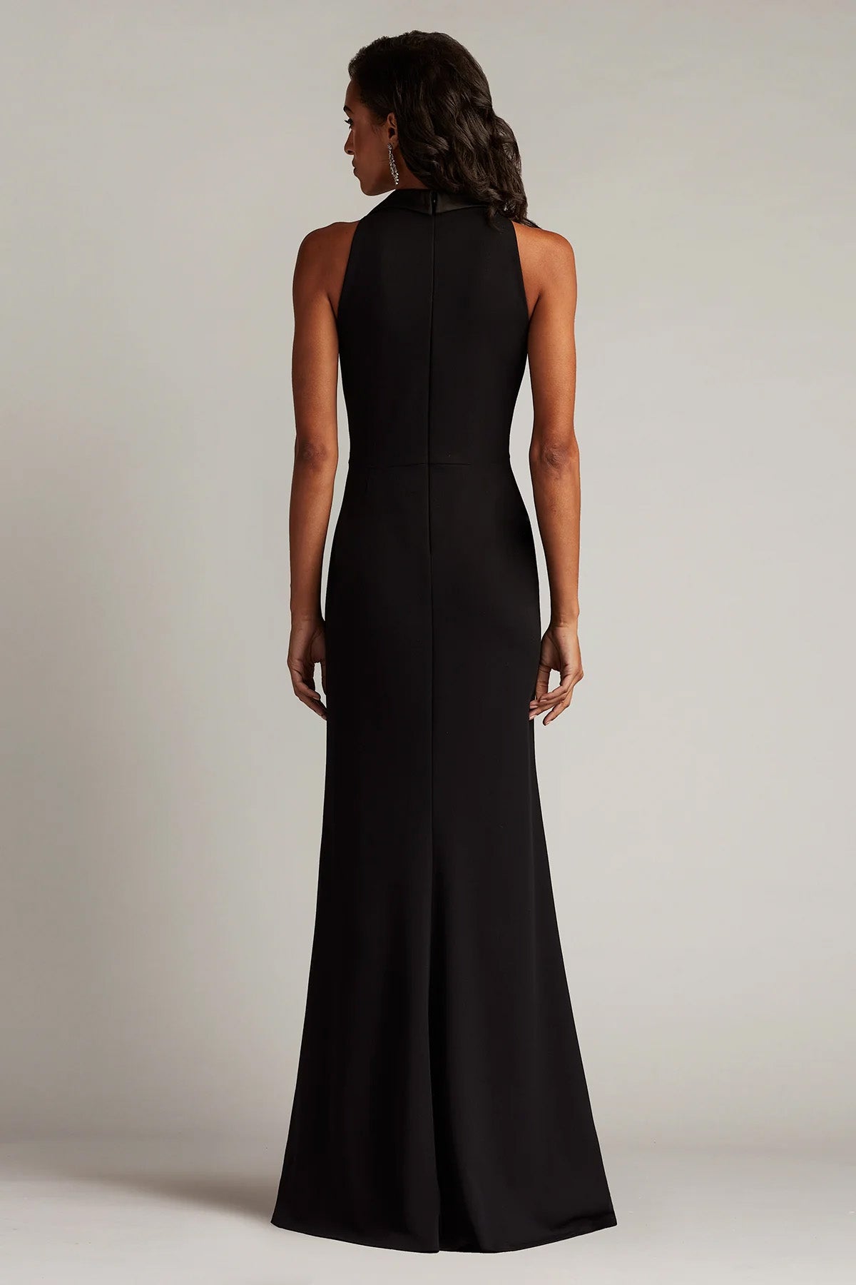 Tadashi Shoji Slim Fit Kruvaze Maxi Abiye Elbise