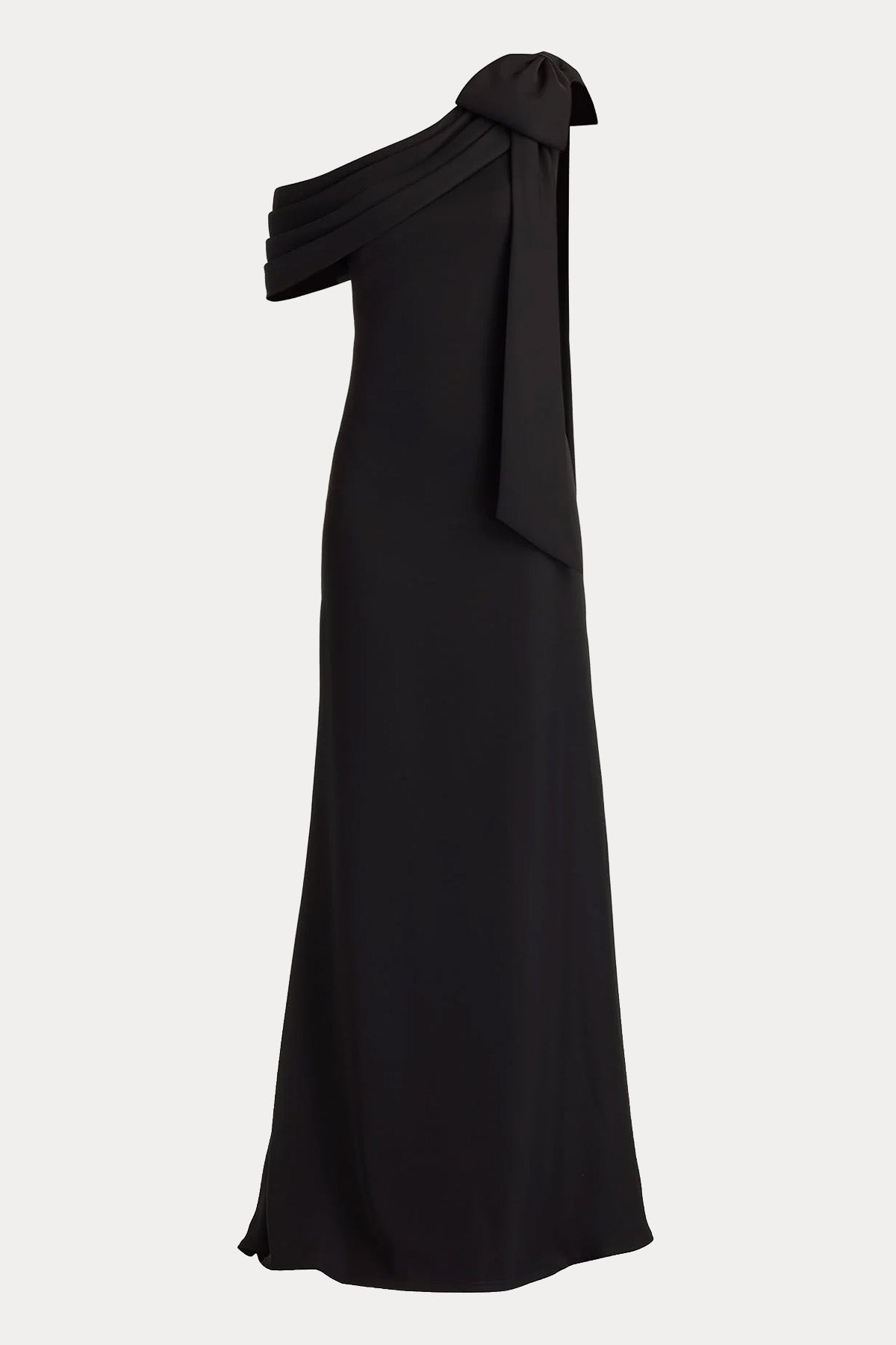 Tadashi Shoji Slim Fit Tek Omuz Maxi Abiye Elbise
