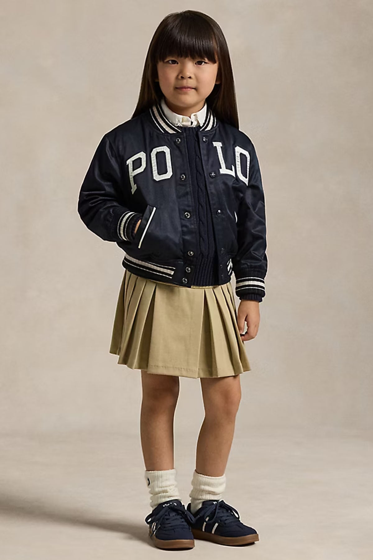 Polo Ralph Lauren Kids 4-6 Yaş Kız Çocuk Pileli Mini Etek