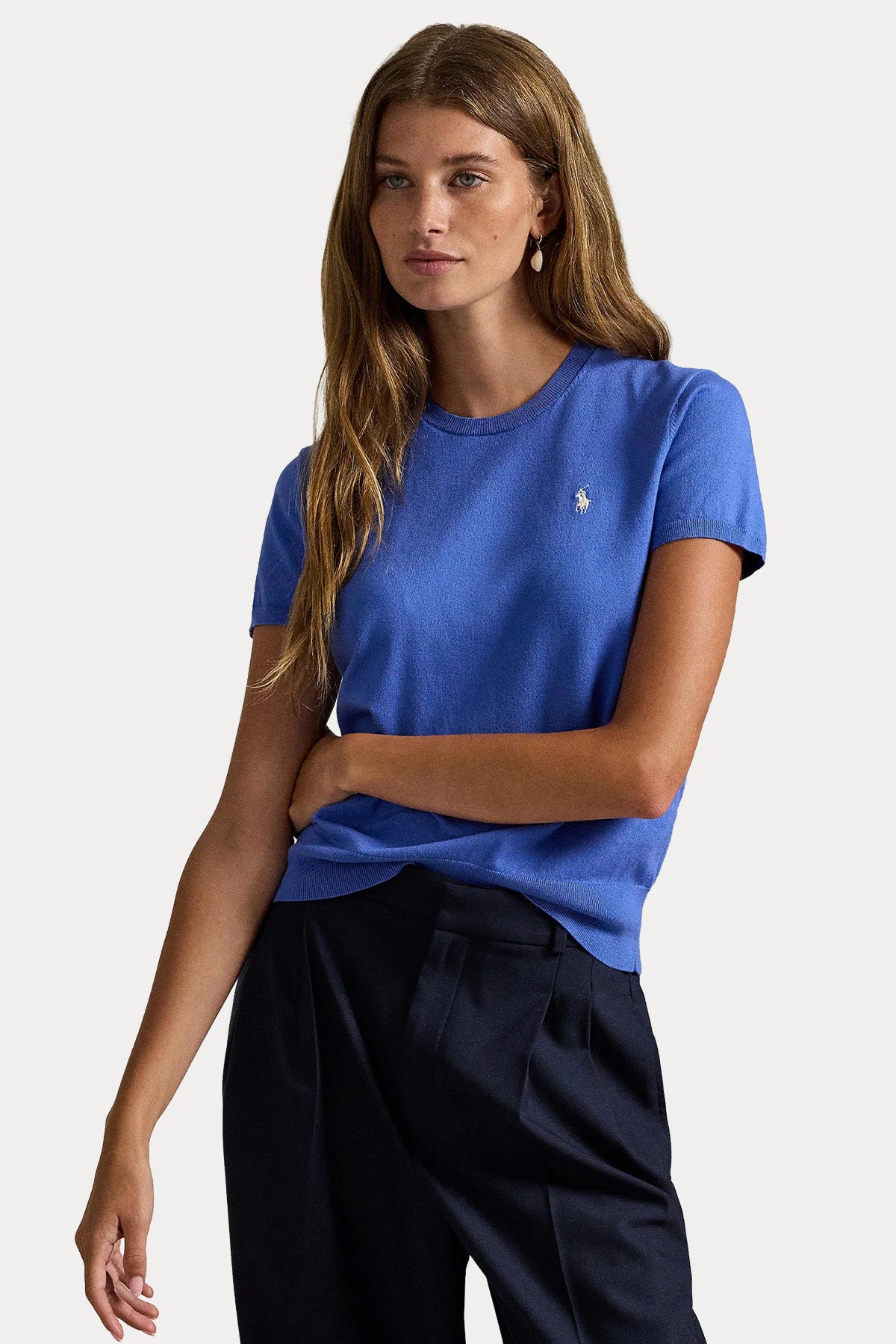 Polo Ralph Lauren Yuvarlak Yaka İnce Örgü Triko