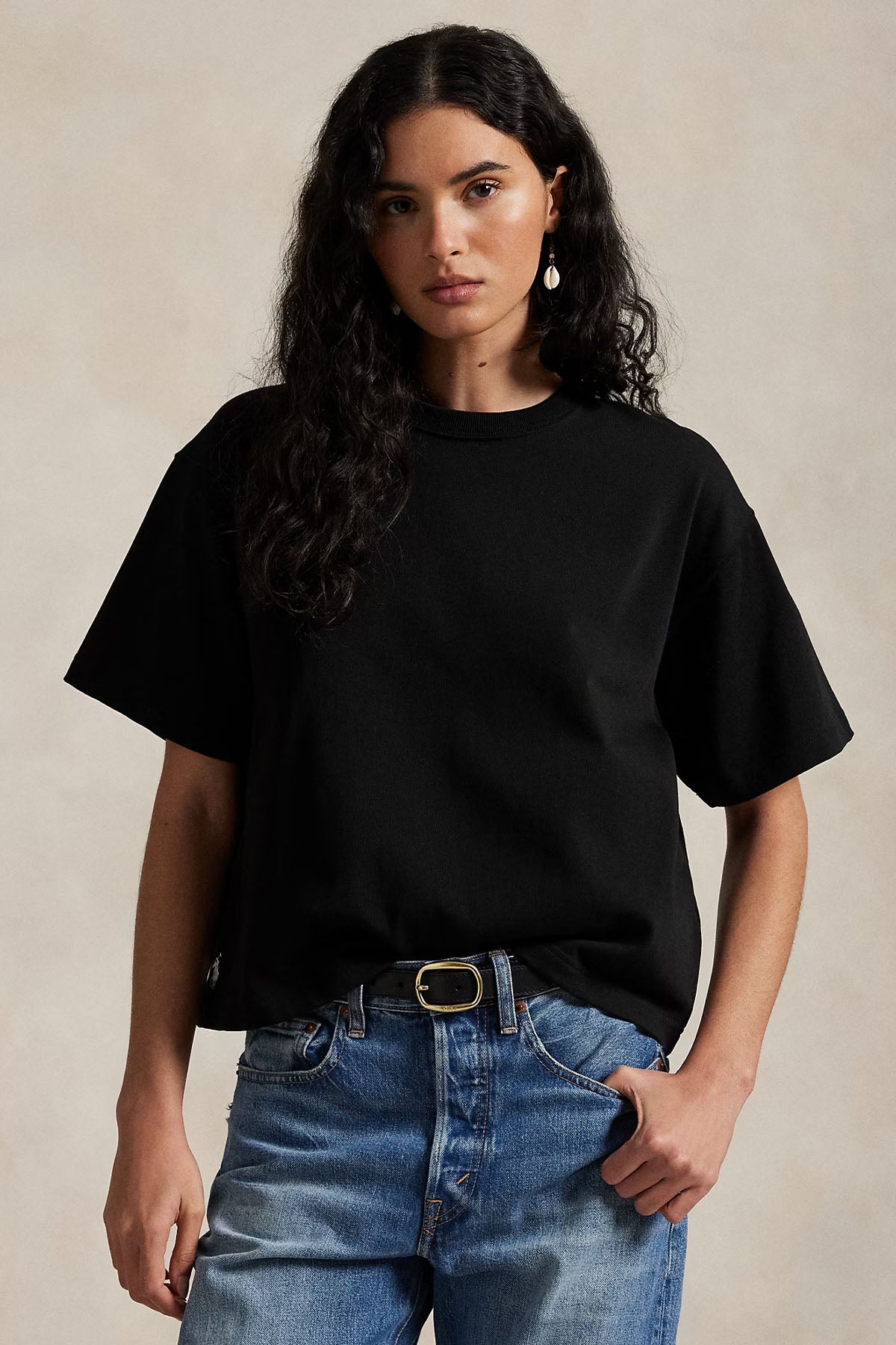 Polo Ralph Lauren Relaxed Crop Fit Pony Logolu T-shirt
