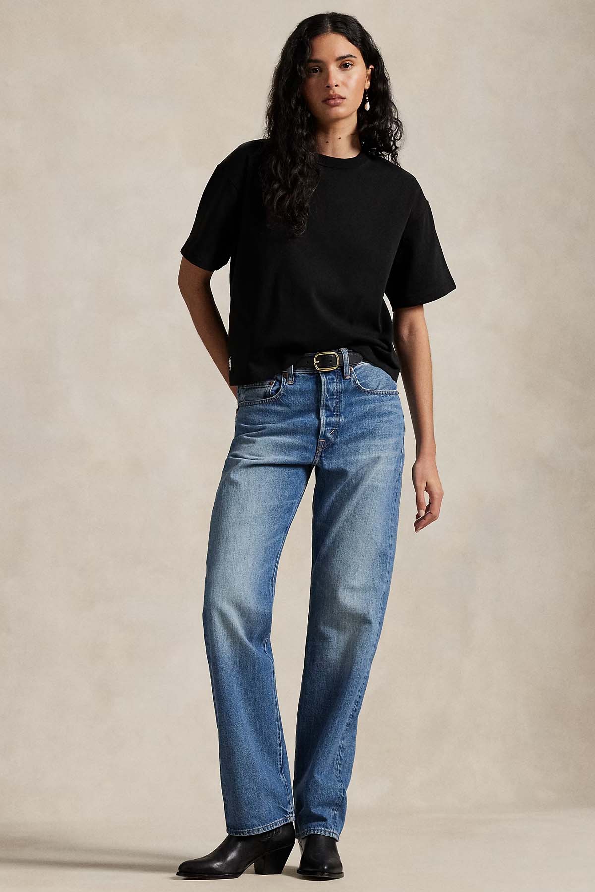 Polo Ralph Lauren Relaxed Crop Fit Pony Logolu T-shirt