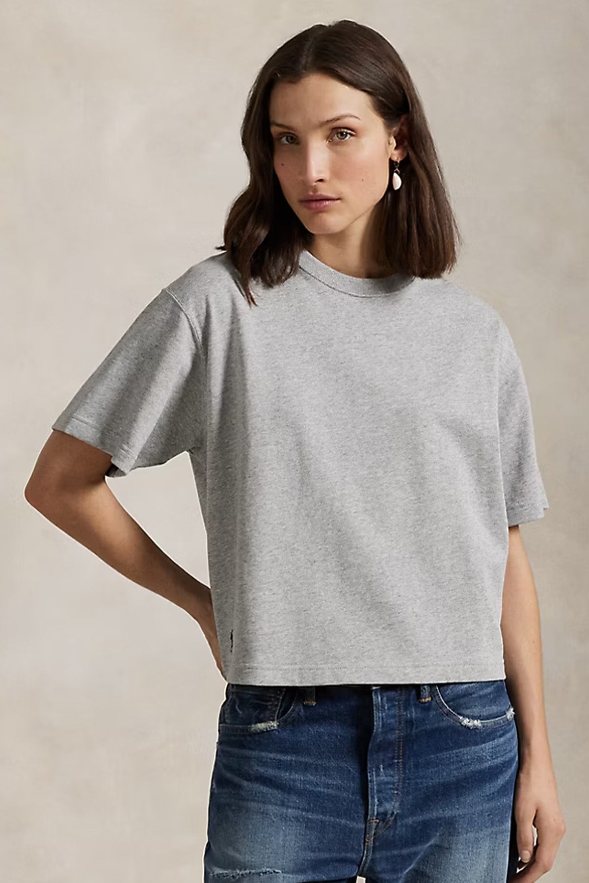 Polo Ralph Lauren Relaxed Crop Fit Pony Logolu T-shirt