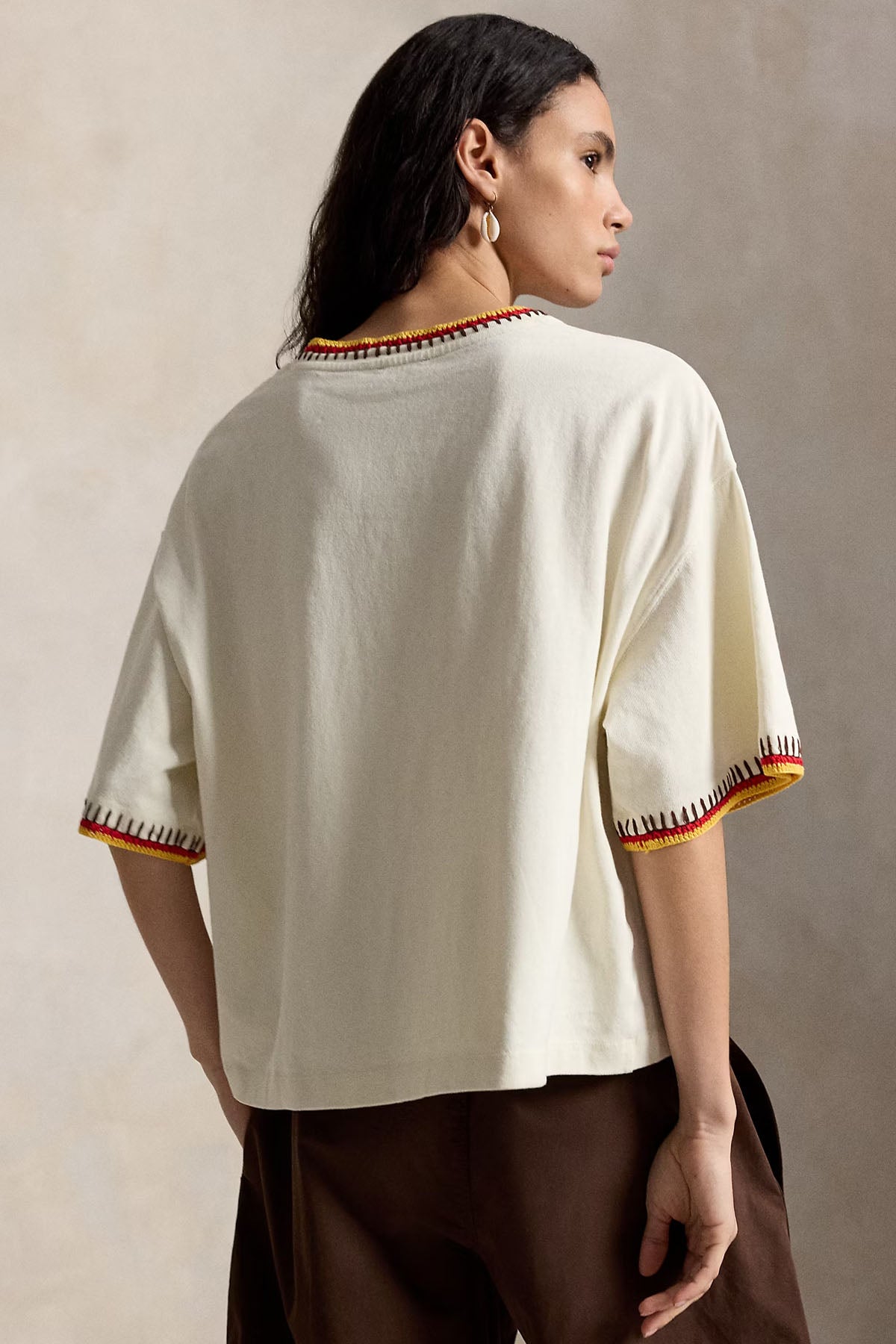 Polo Ralph Lauren Regular Fit Kontrast Nakış Detaylı T-shirt