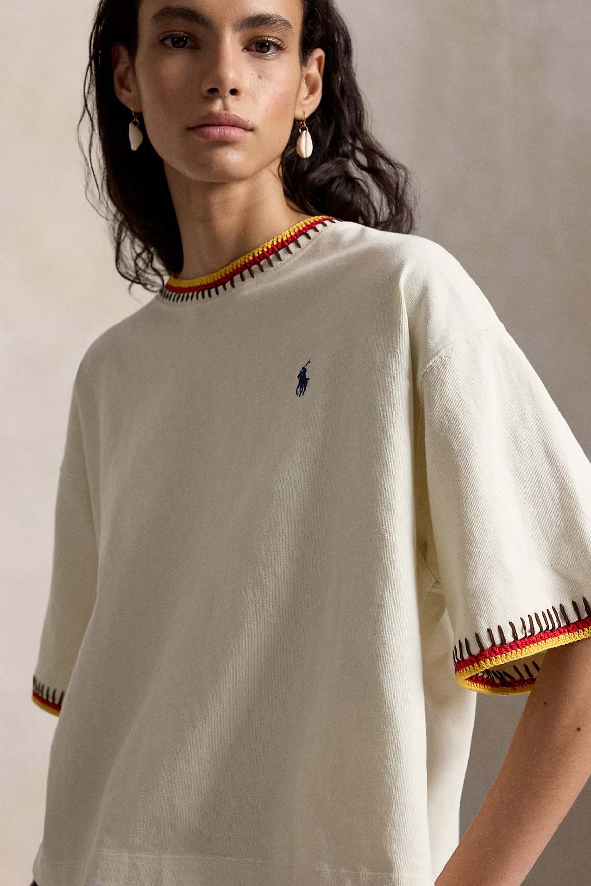 Polo Ralph Lauren Regular Fit Kontrast Nakış Detaylı T-shirt