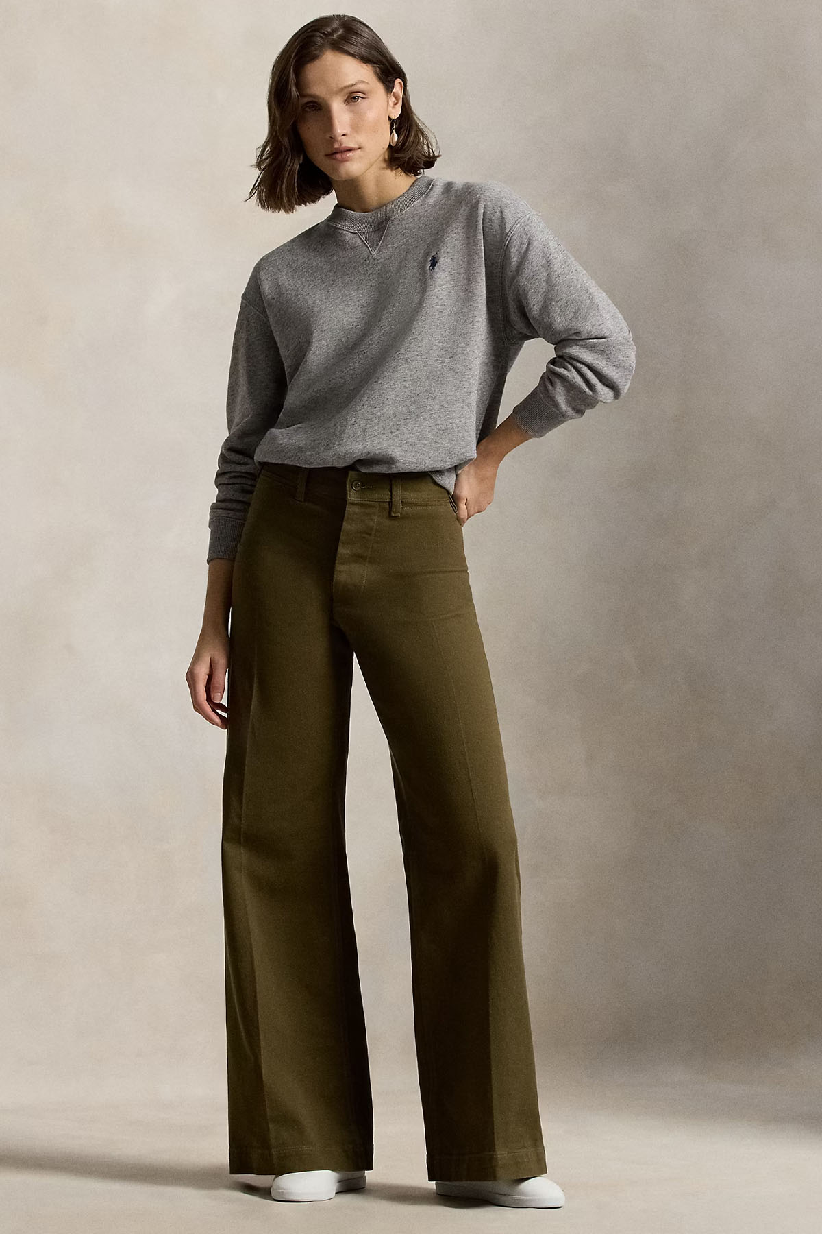 Polo Ralph Lauren Relaxed Fit Pony Logolu Sweatshirt-Sweatshirt-Libas