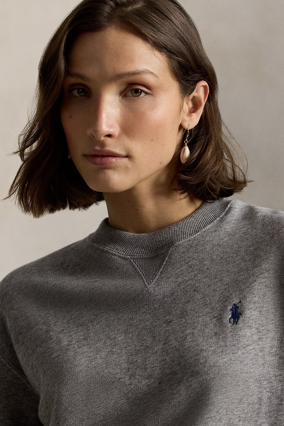 Polo Ralph Lauren Relaxed Fit Pony Logolu Sweatshirt-Sweatshirt-Libas