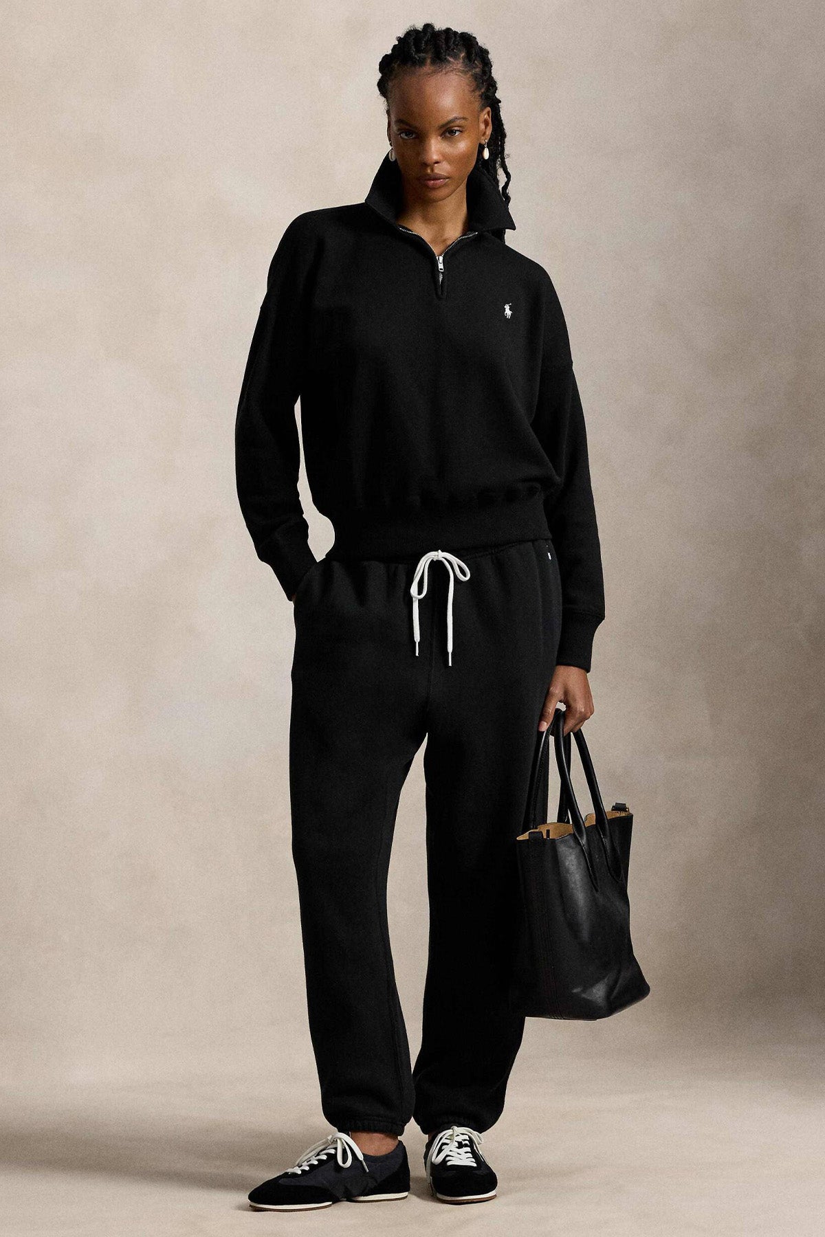 Polo Ralph Lauren Relaxed Fit Polo Yaka Yarım Fermuarlı Sweatshirt