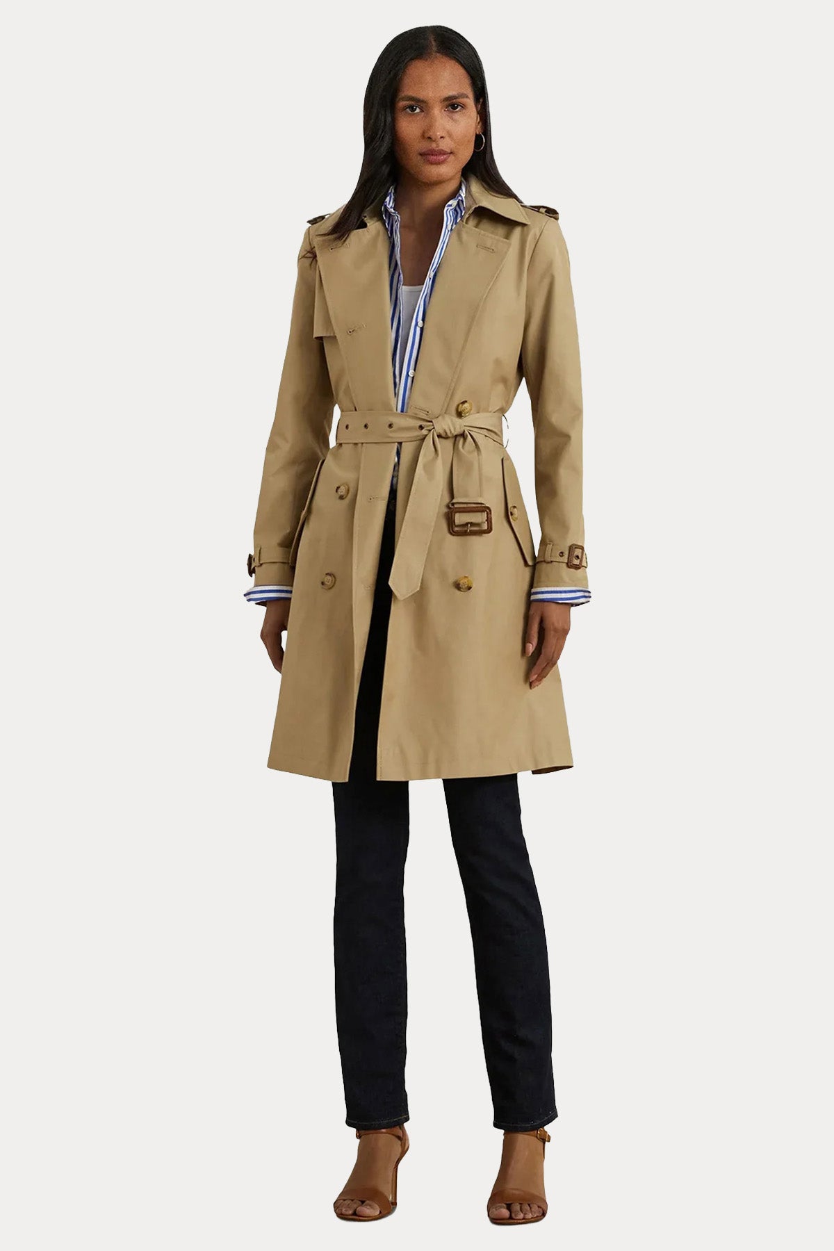 Polo Ralph Lauren Kruvaze Kemerli Trençkot