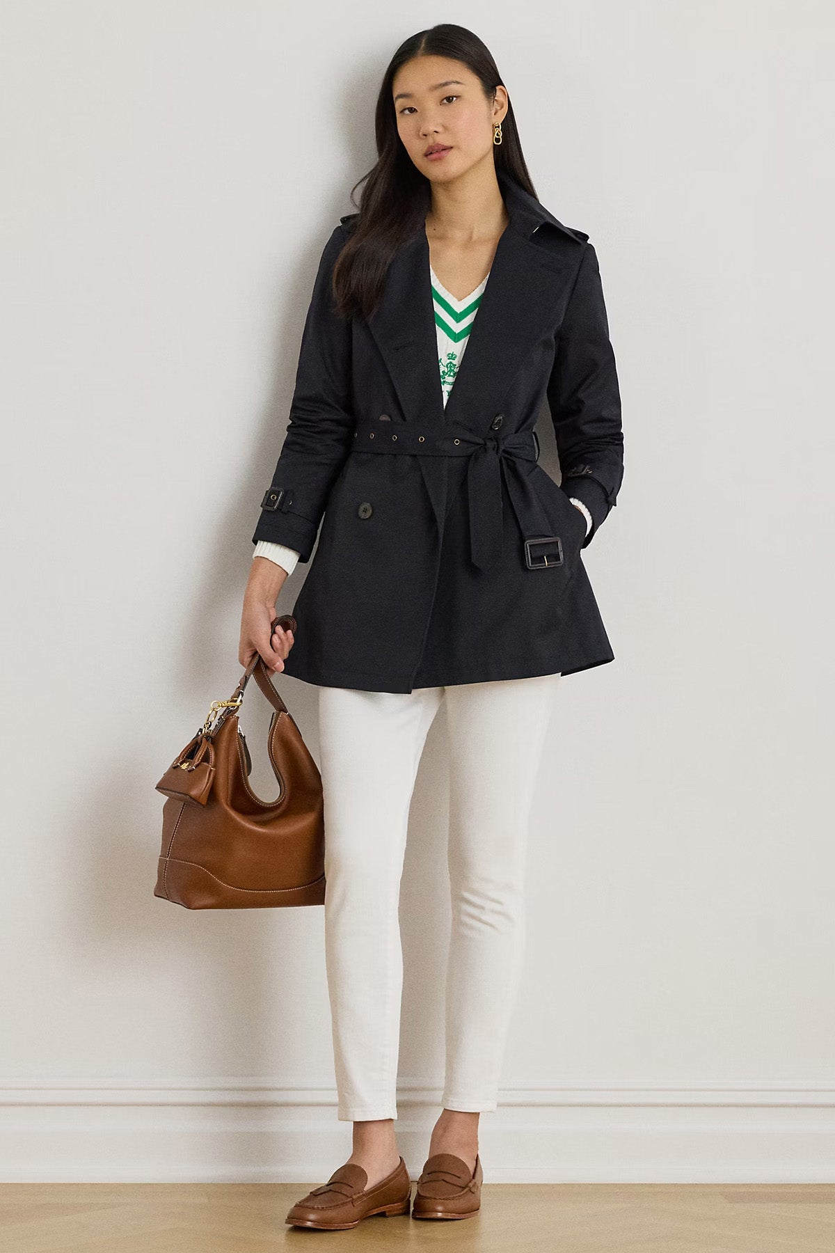 Polo Ralph Lauren Kruvaze Kemerli Trençkot