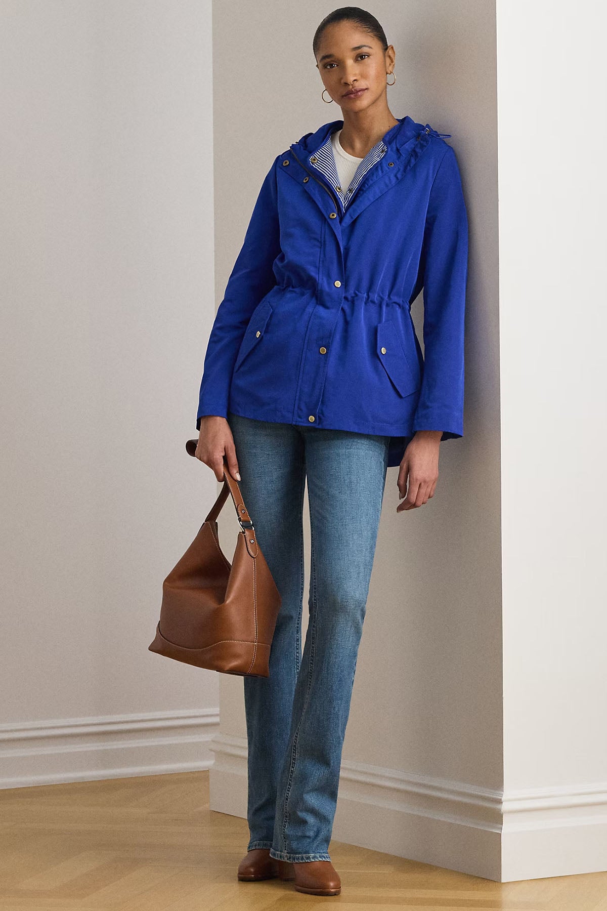 Polo Ralph Lauren Straight Fit Demonte İç Yelekli Kapüşonlu Trençkot