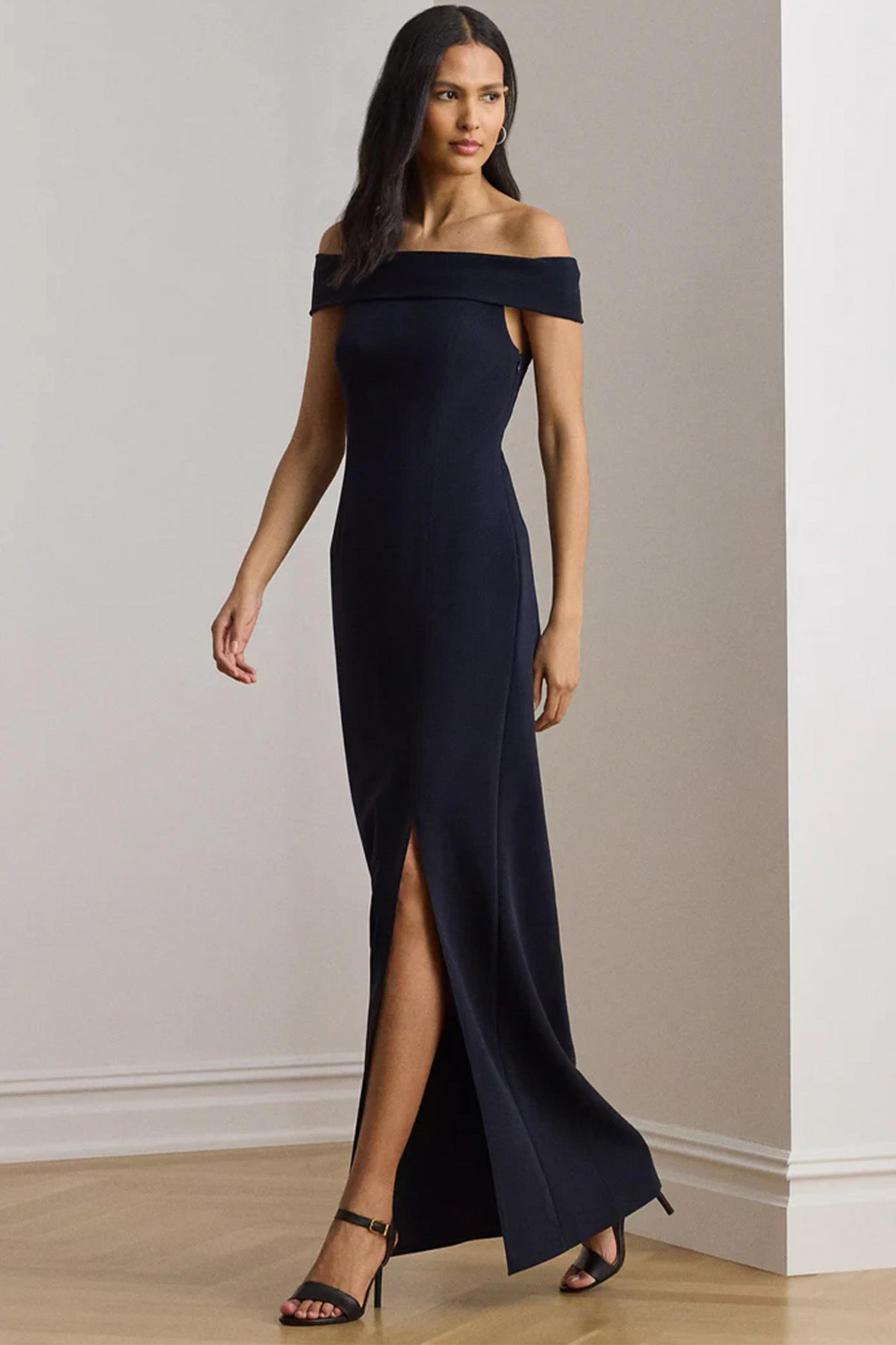 Polo Ralph Lauren Maxi Streç Abiye Elbise