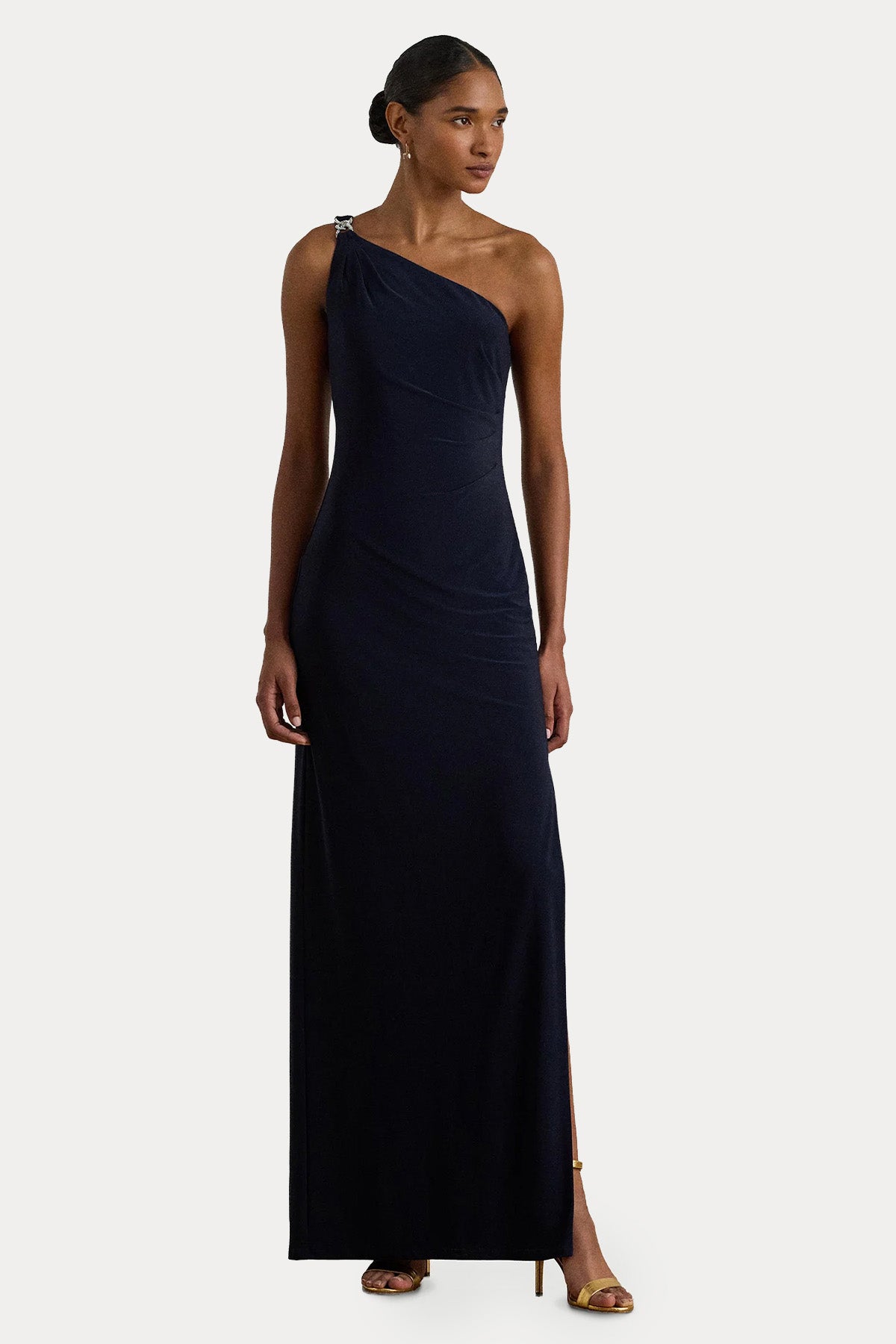 Polo Ralph Lauren Tek Omuz Maxi Abiye Elbise