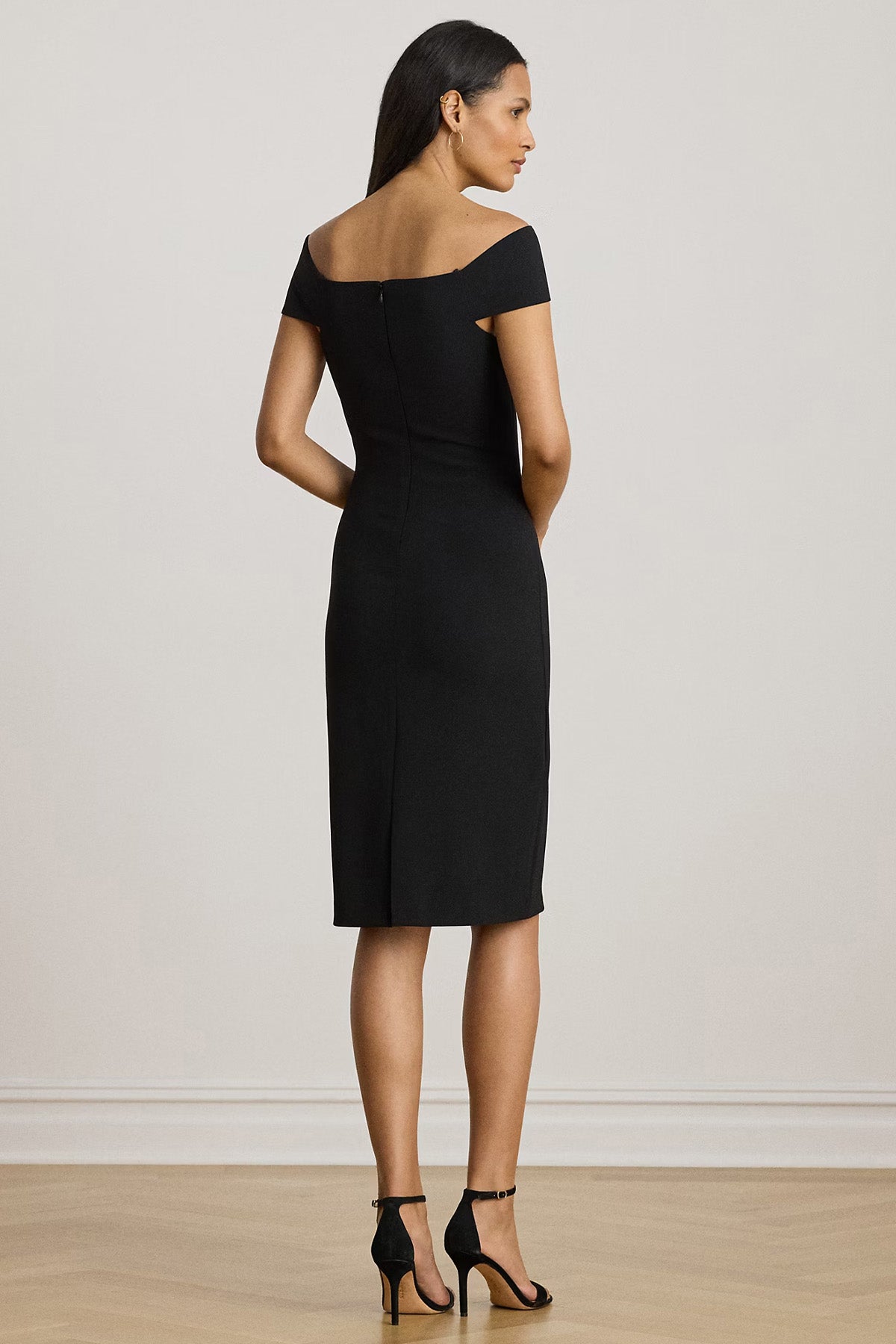 Polo Ralph Lauren Slim Fit Streç Midi Abiye Elbise