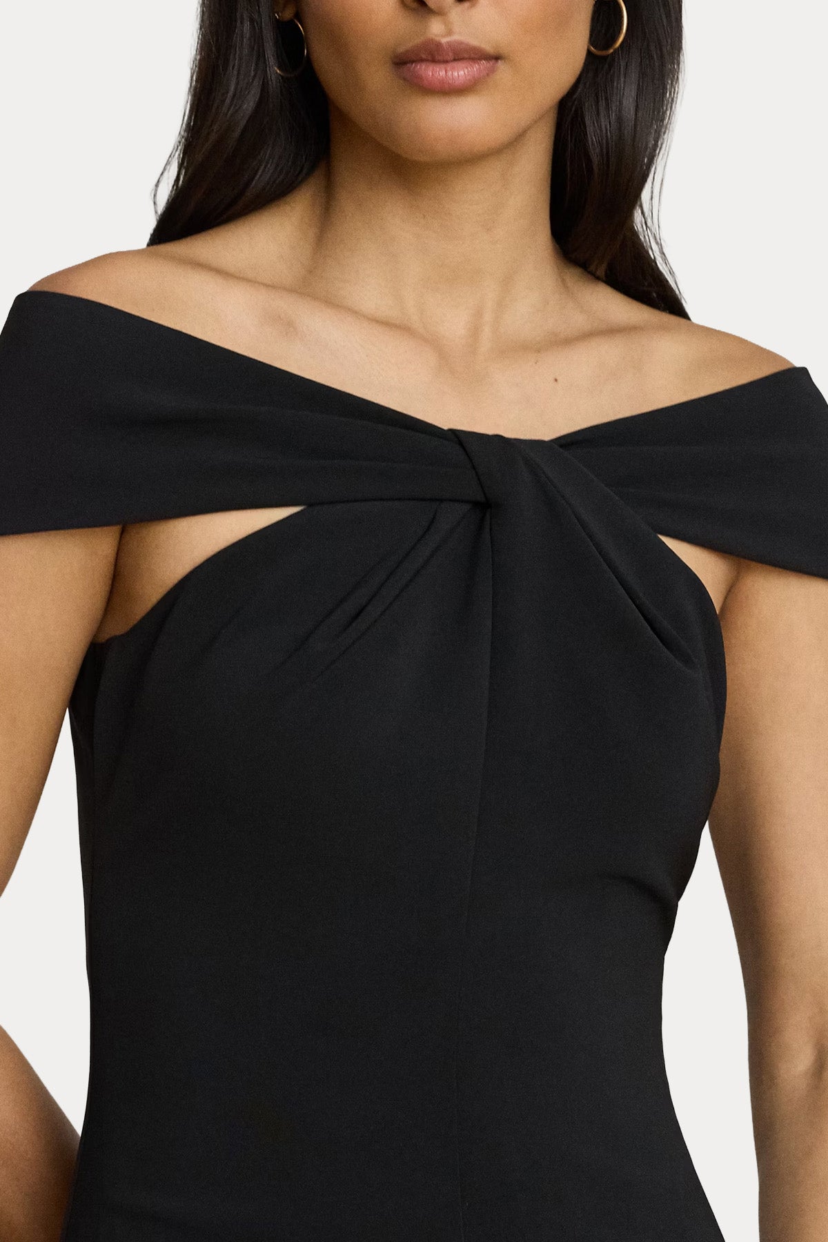 Polo Ralph Lauren Slim Fit Streç Midi Abiye Elbise