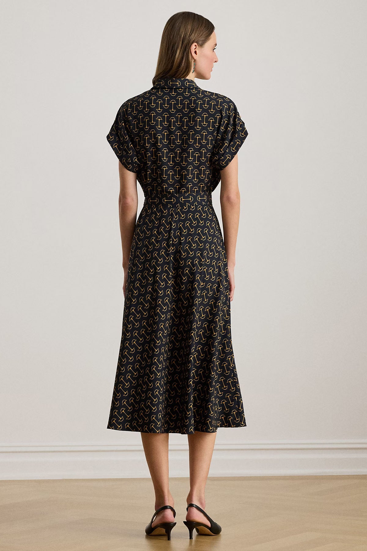 Polo Ralph Lauren Kemerli Kruvaze Midi Elbise