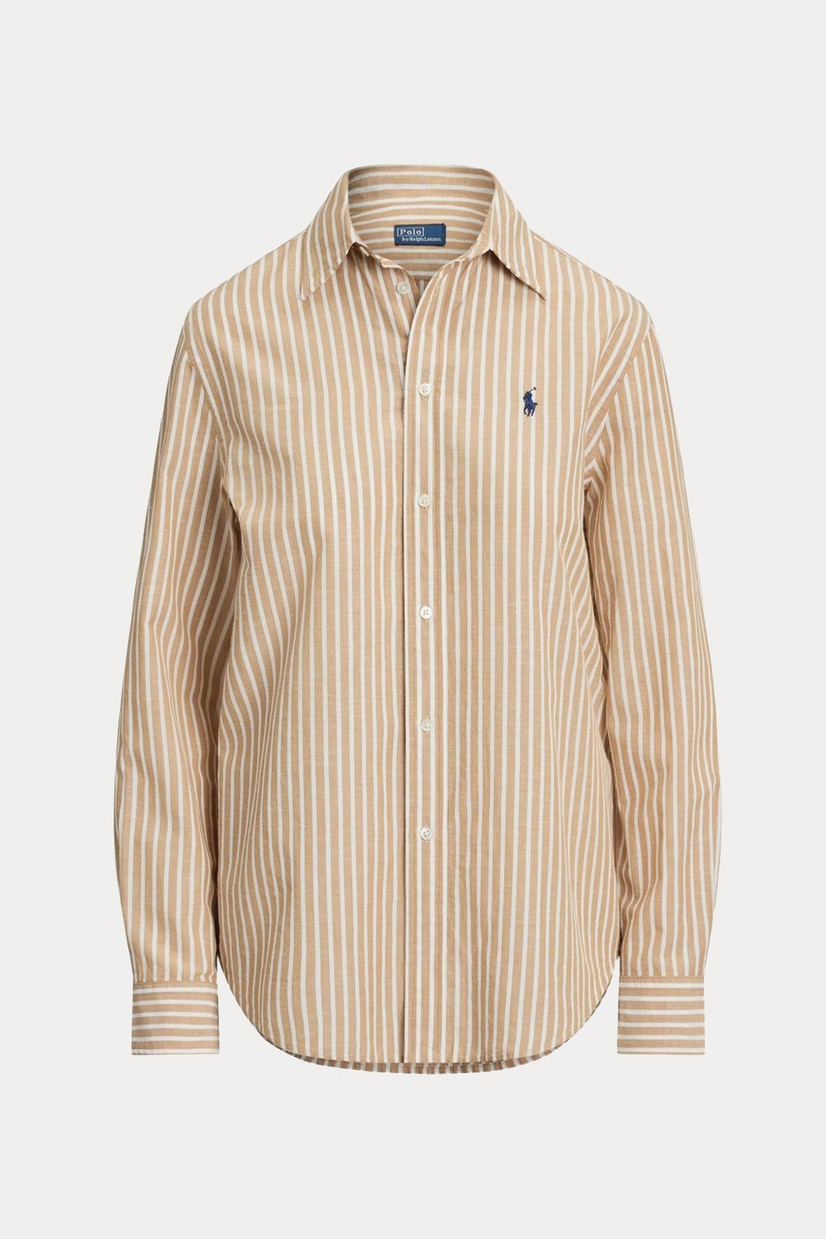 Polo Ralph Lauren Classic Fit Çizgili Keten Gömlek