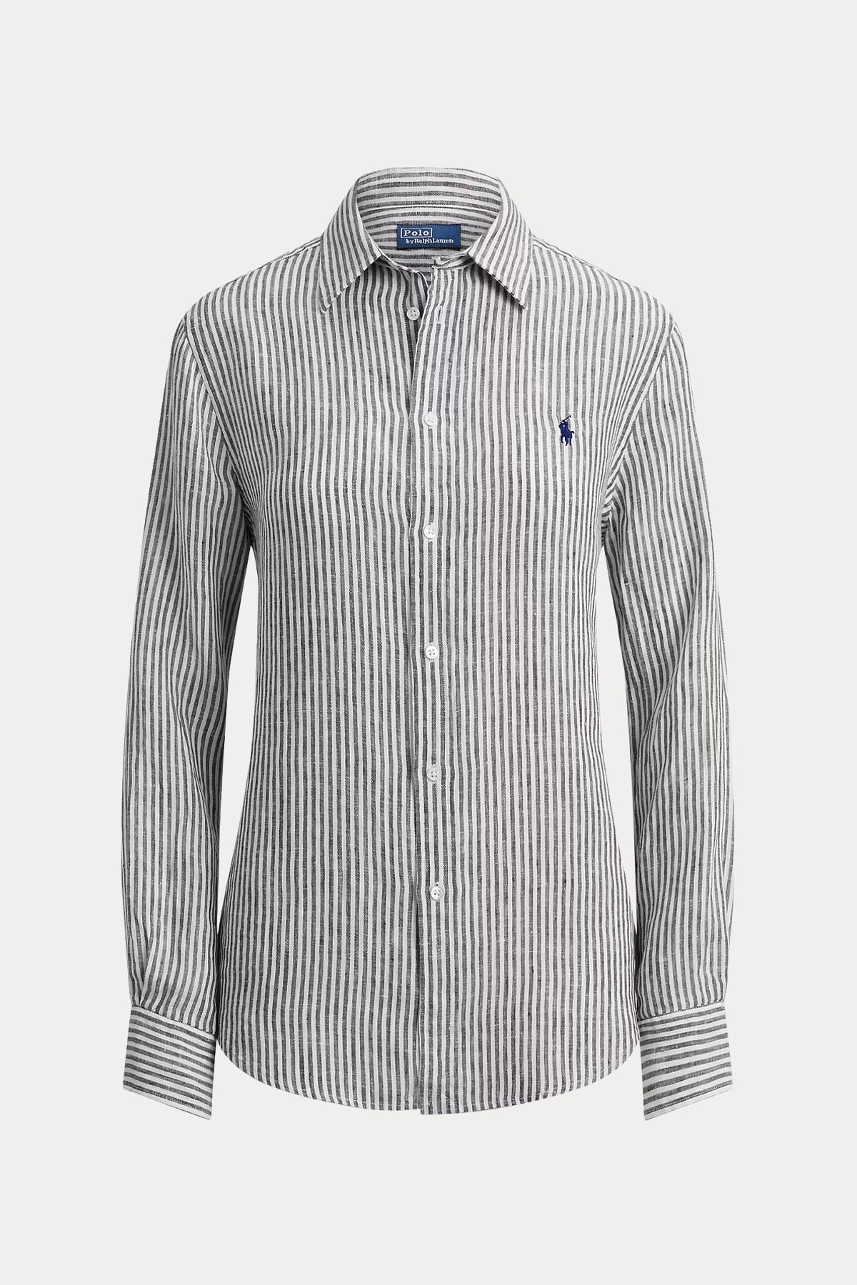 Polo Ralph Lauren Classic Fit Çizgili Keten Gömlek