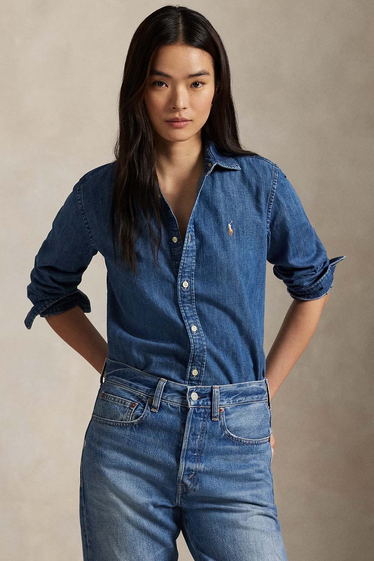 Polo Ralph Lauren Custom Fit Denim Gömlek