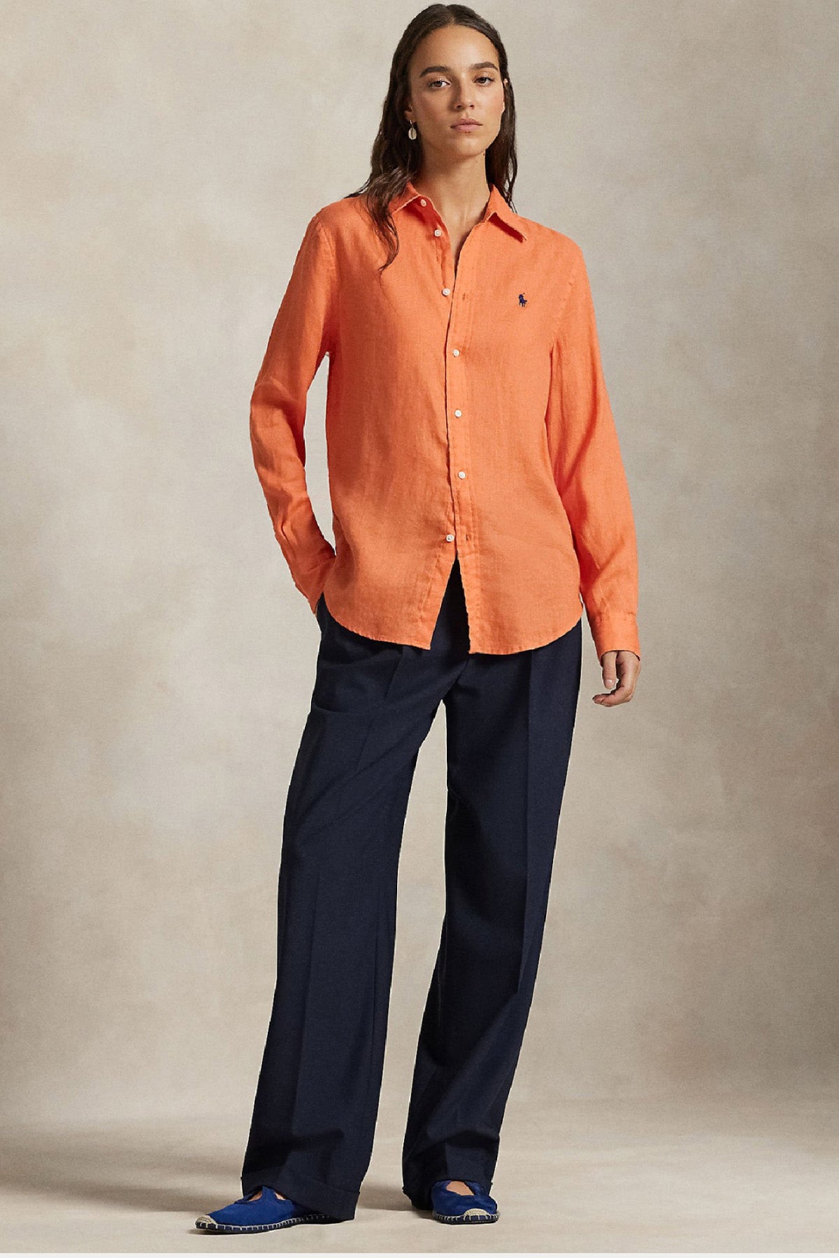 Polo Ralph Lauren Classic Fit Keten Gömlek