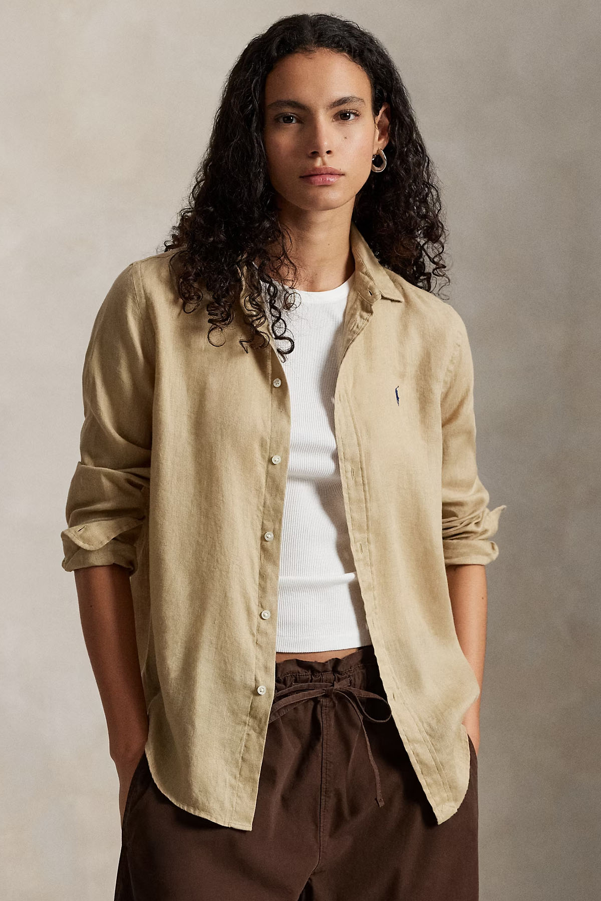 Polo Ralph Lauren Classic Fit Keten Gömlek