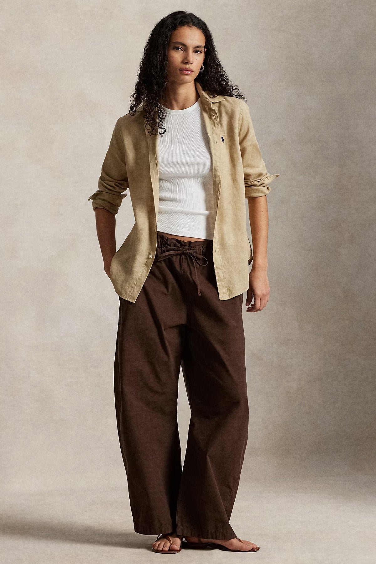 Polo Ralph Lauren Classic Fit Keten Gömlek