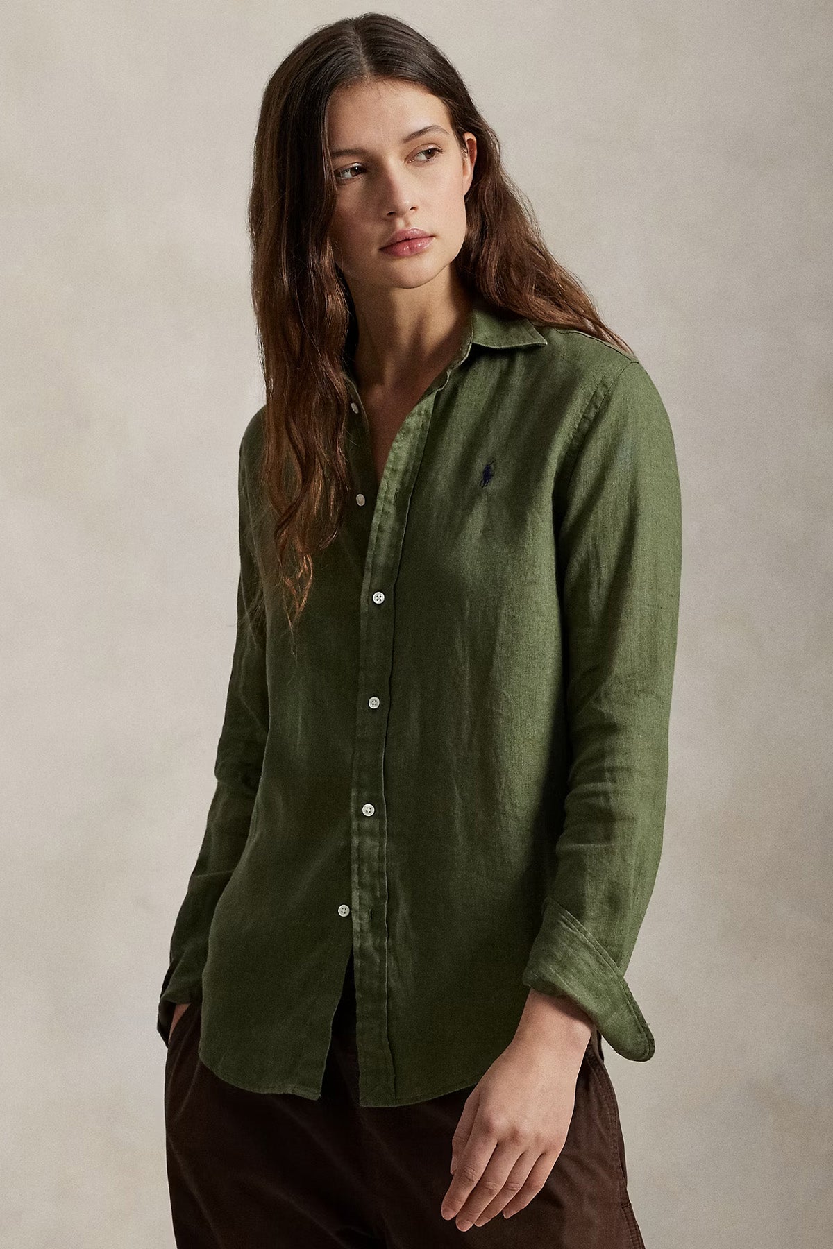 Polo Ralph Lauren Classic Fit Keten Gömlek