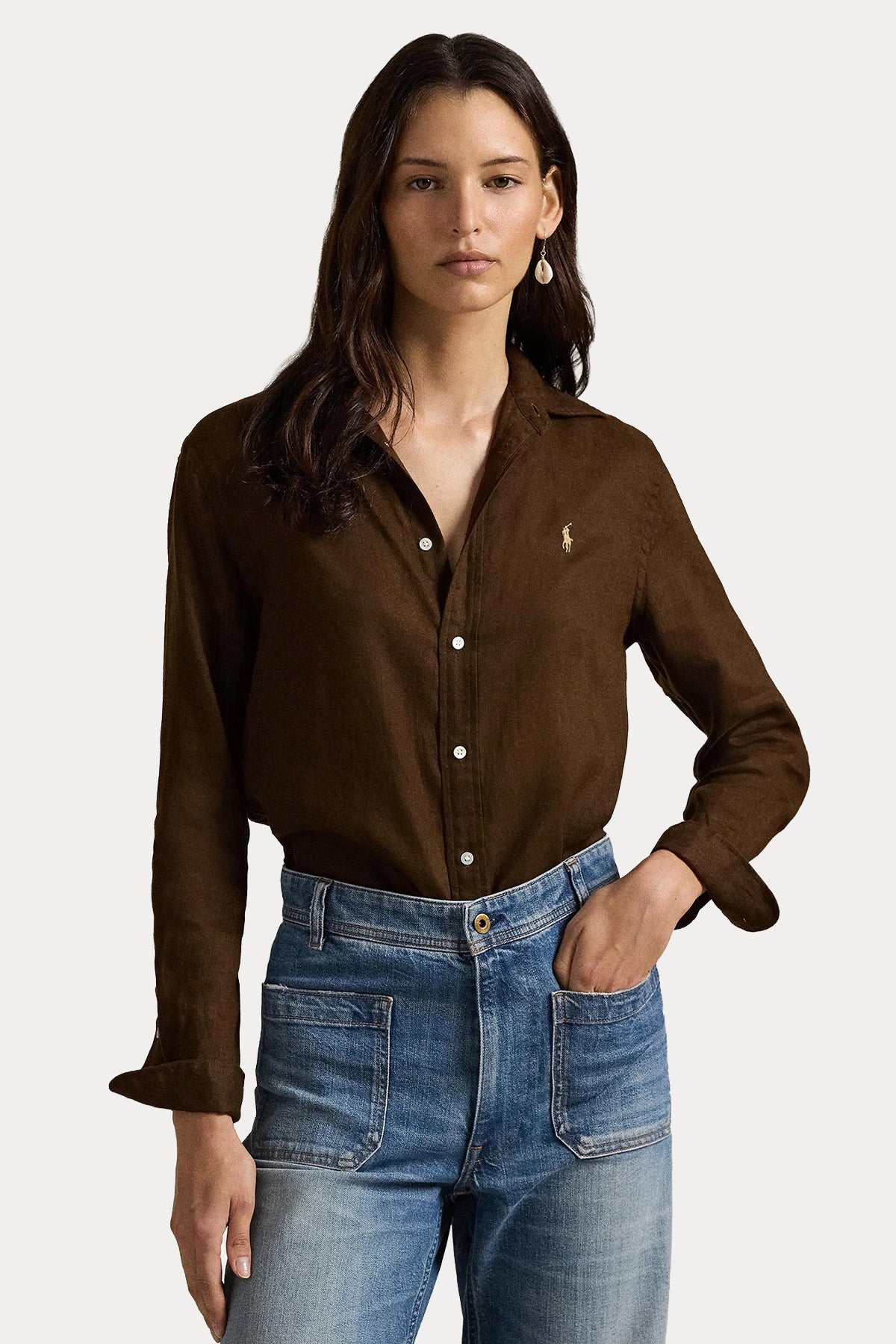 Polo Ralph Lauren Classic Fit Keten Gömlek