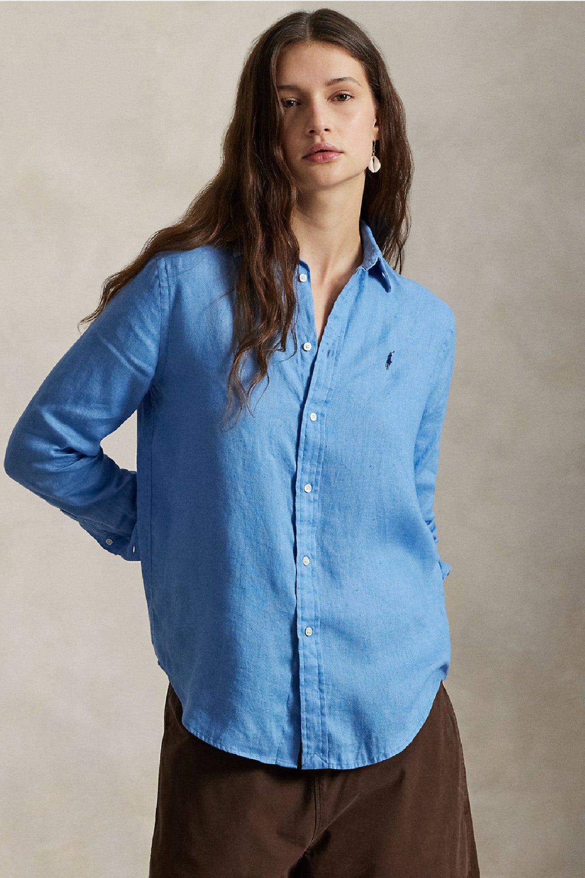 Polo Ralph Lauren Classic Fit Keten Gömlek