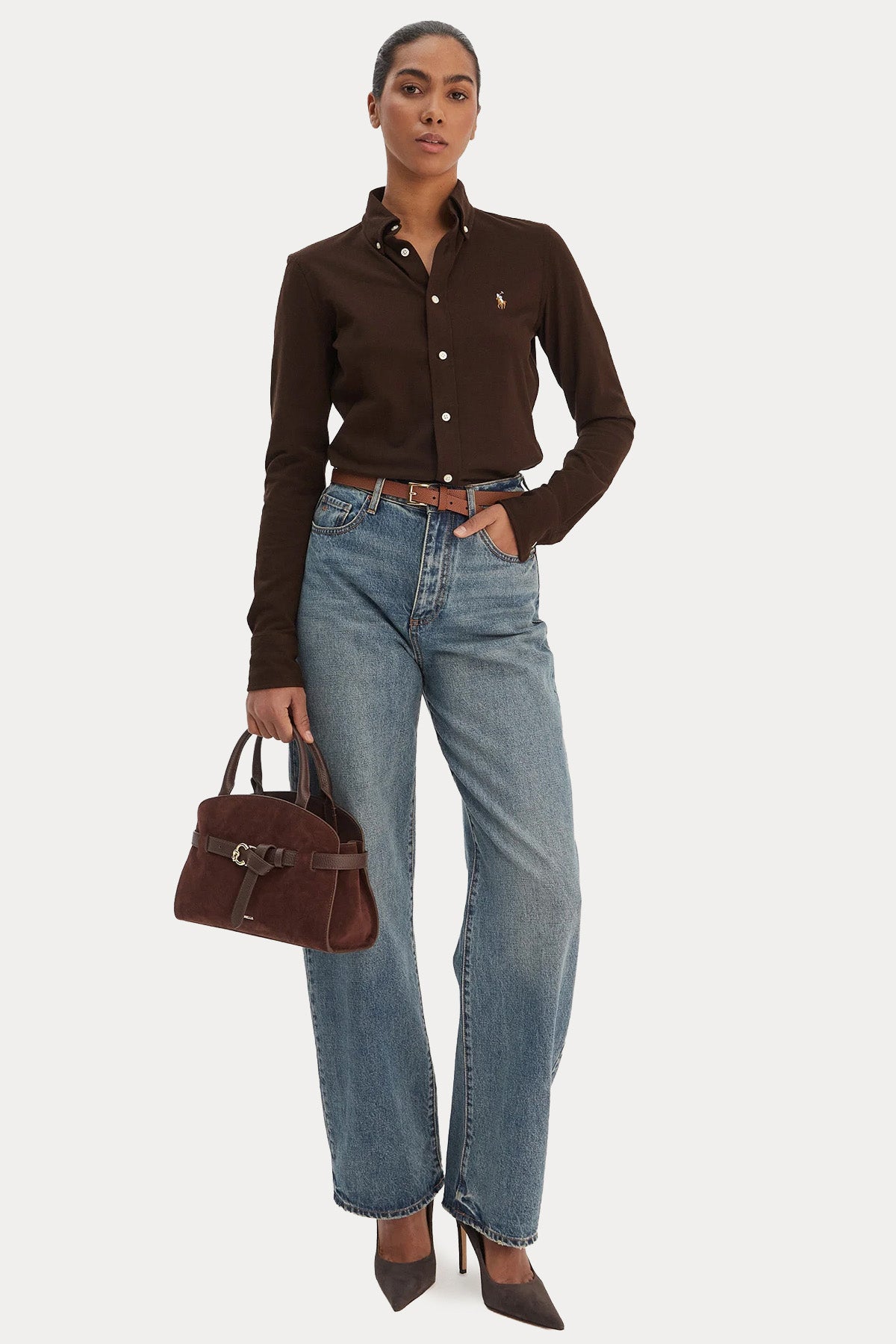 Polo Ralph Lauren Custom Fit Knit Oxford Gömlek