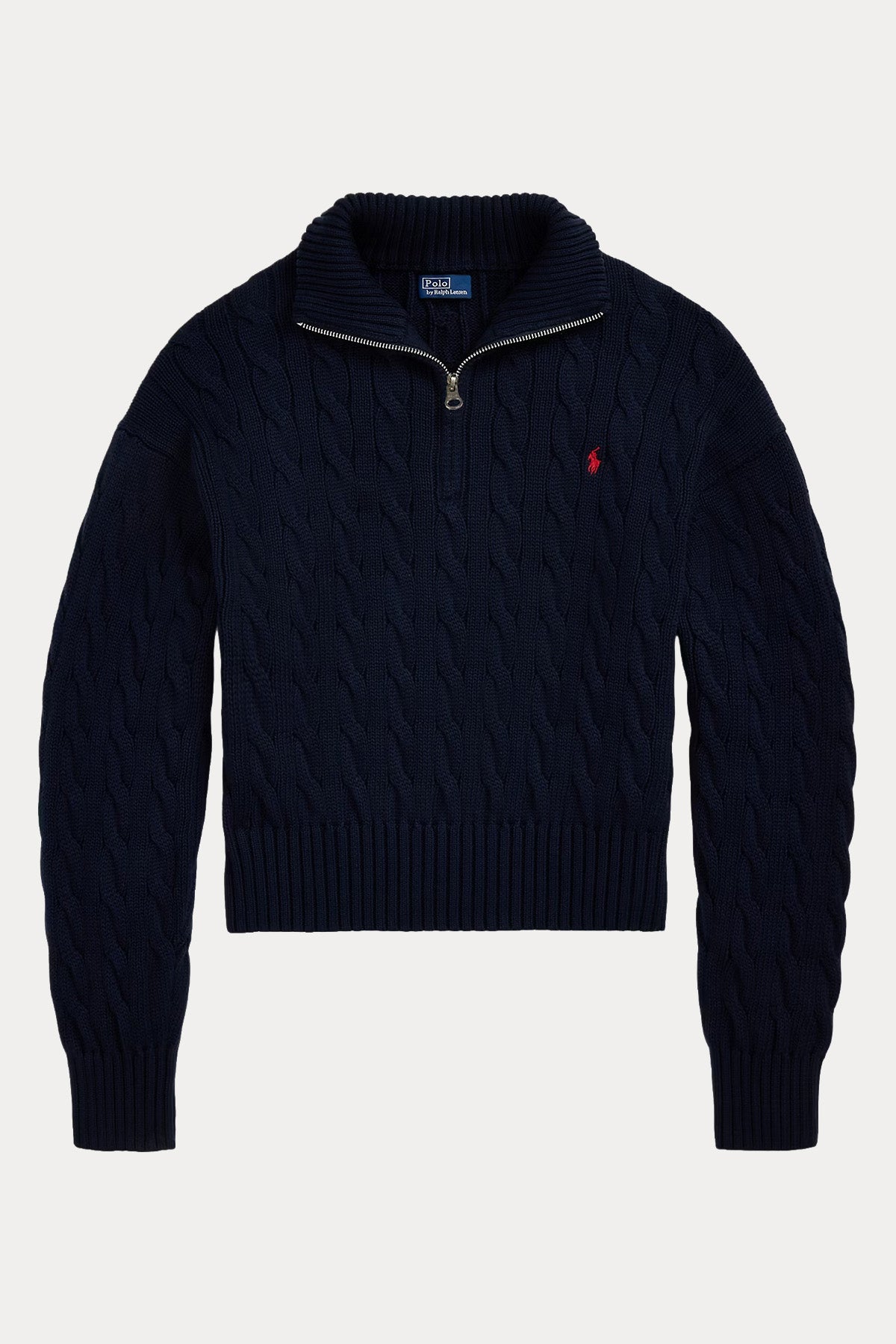Polo Ralph Lauren Relaxed Fit Perkins Yaka Saç Örgü Triko
