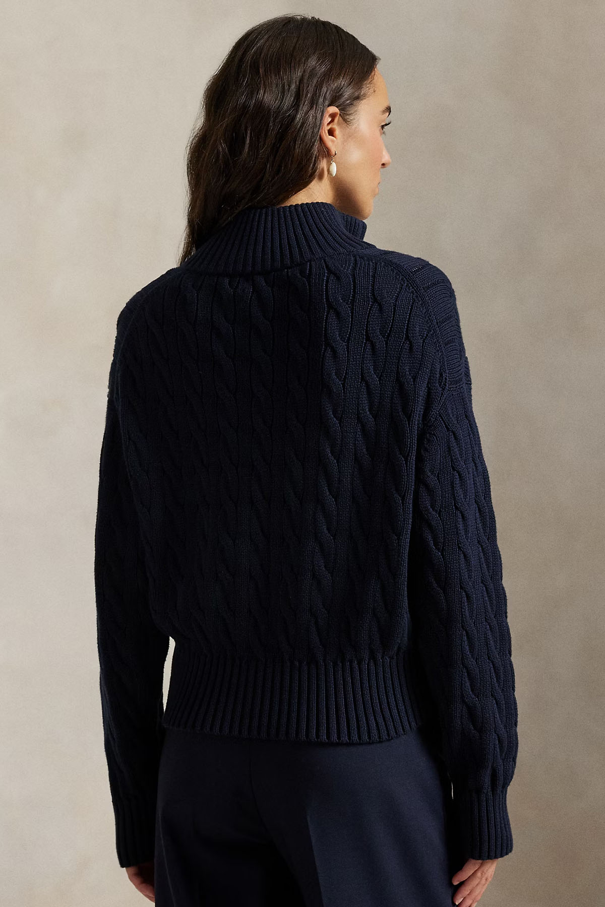 Polo Ralph Lauren Relaxed Fit Perkins Yaka Saç Örgü Triko