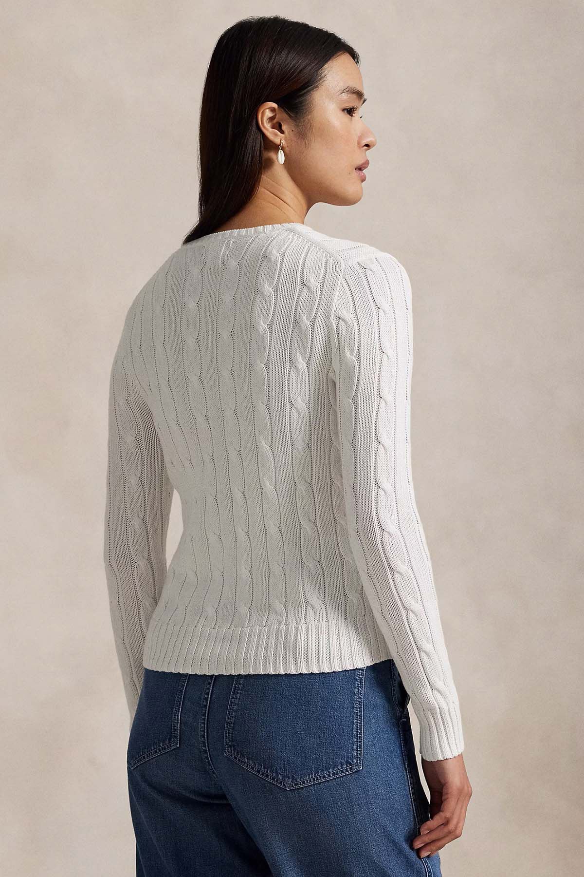 Polo Ralph Lauren Slim Fit Yuvarlak Yaka Saç Örgü Triko