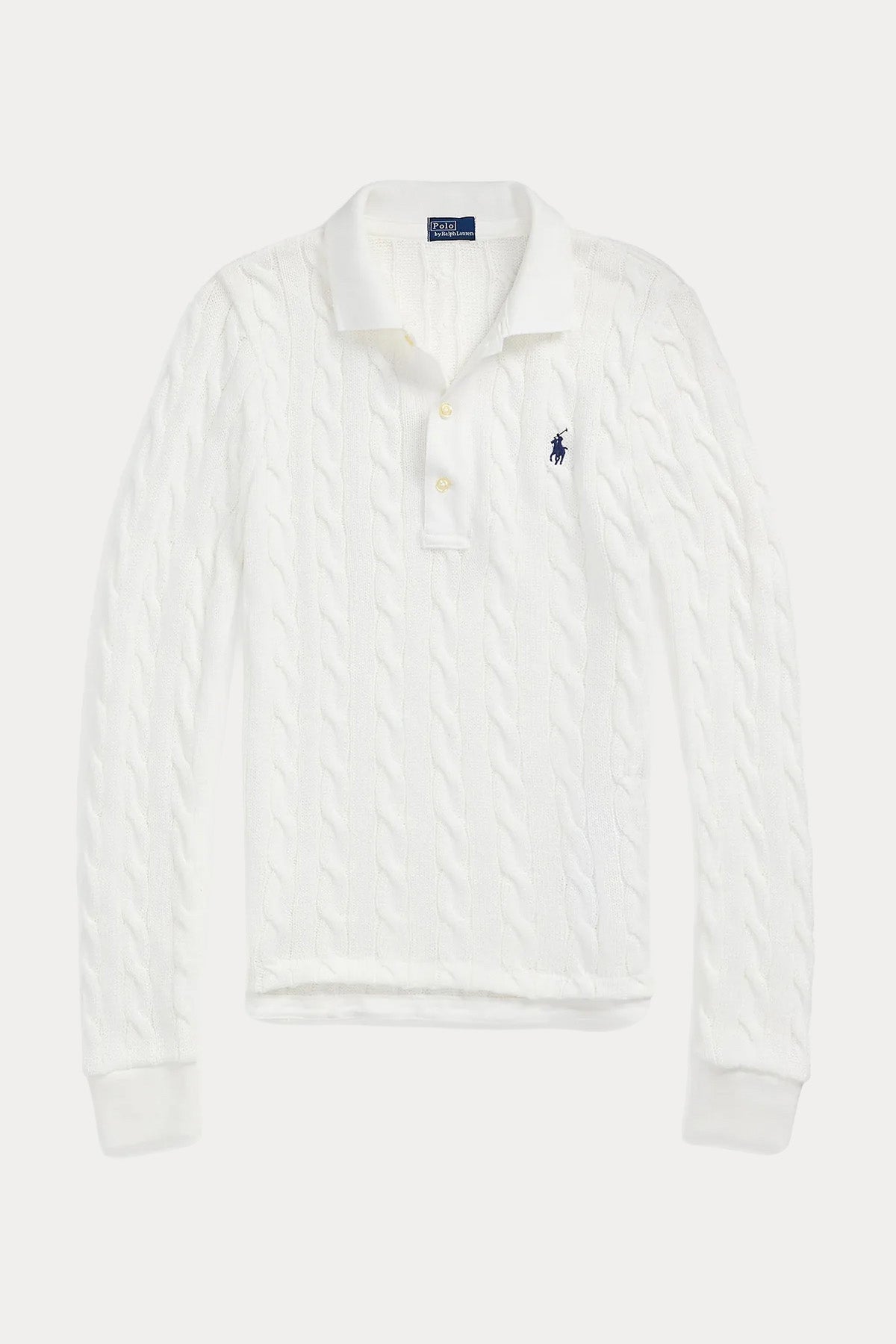 Polo Ralph Lauren Regular Fit Polo Yaka Saç Örgü Triko