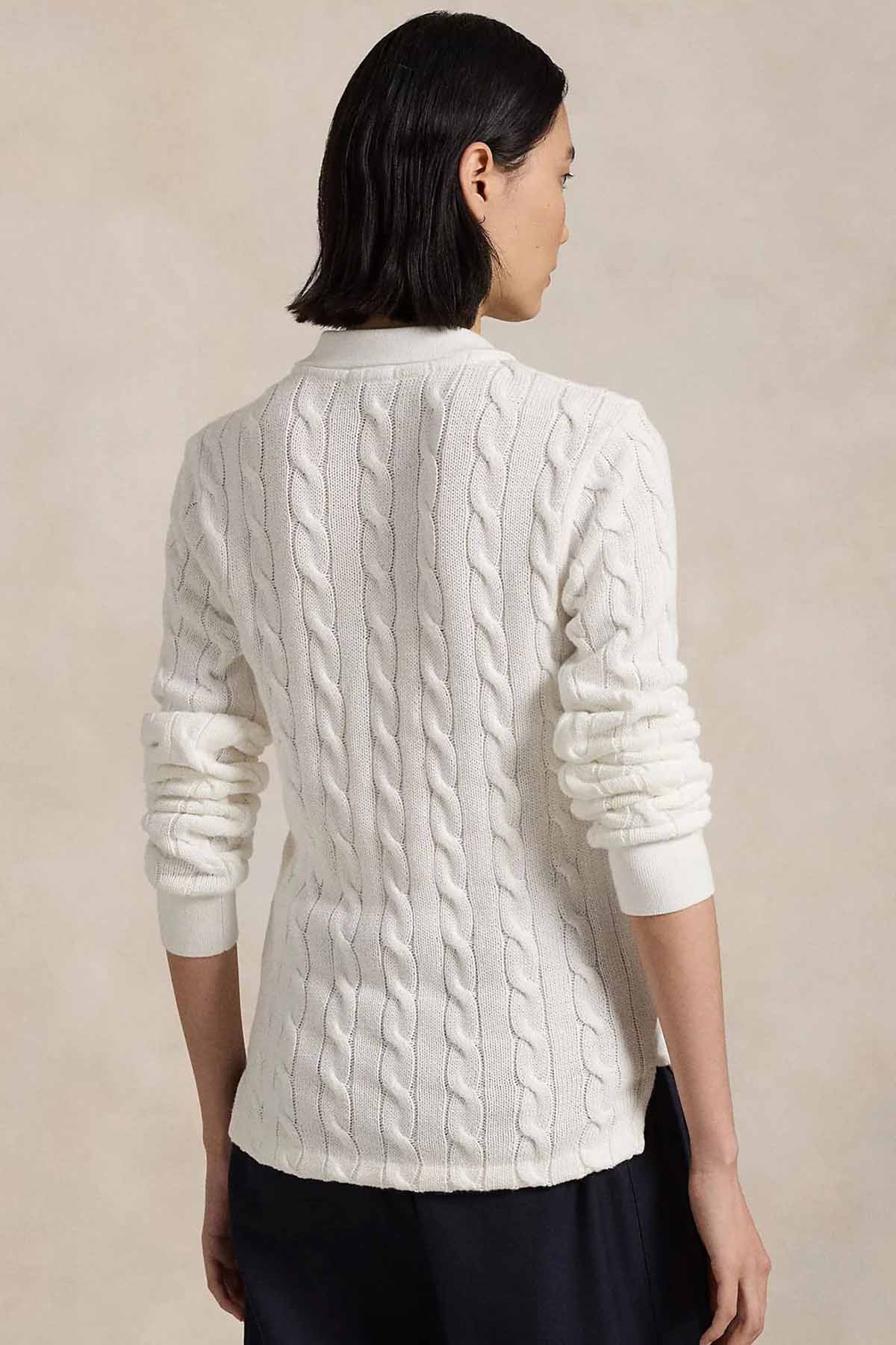 Polo Ralph Lauren Regular Fit Polo Yaka Saç Örgü Triko