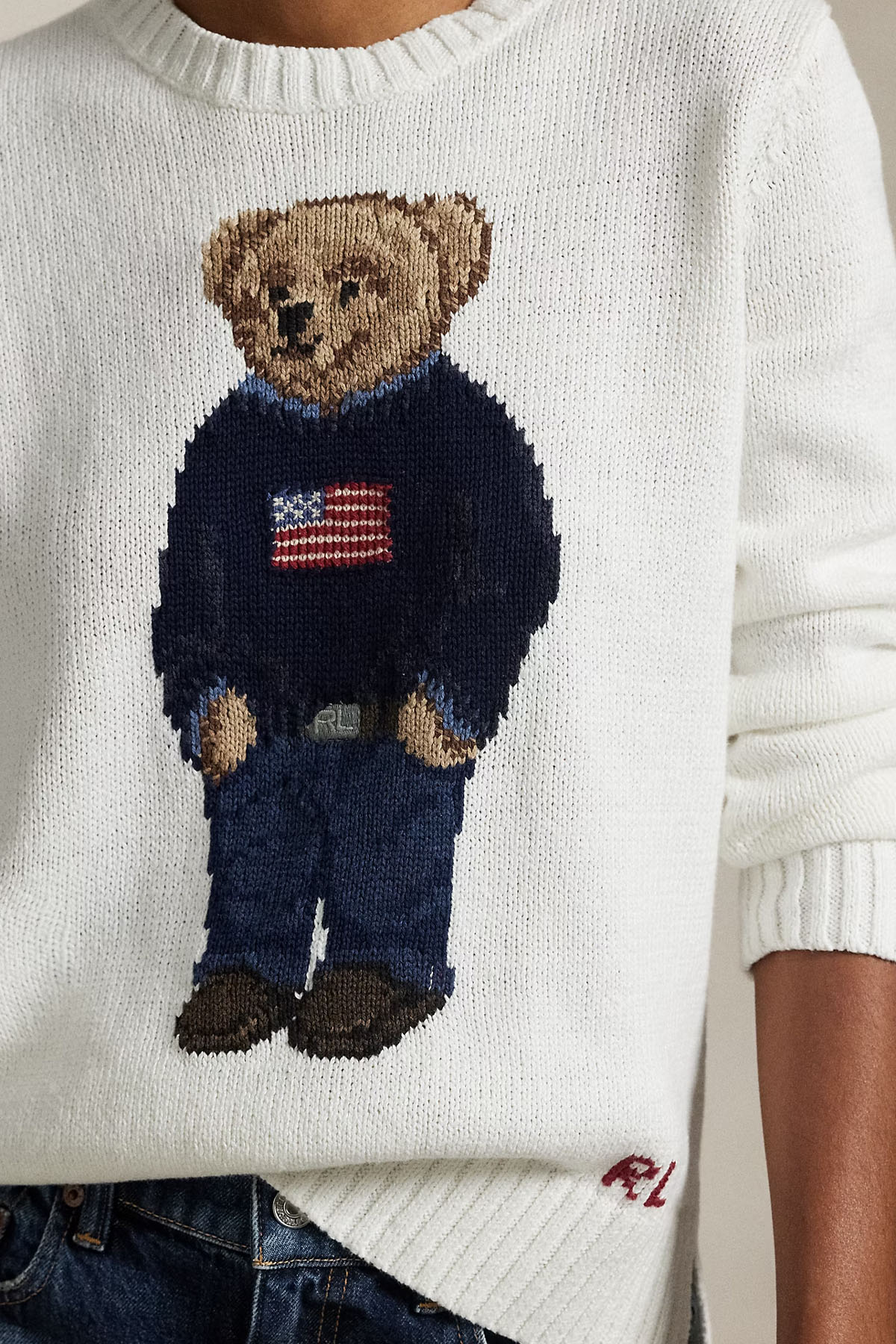 Polo Ralph Lauren Polo Bear Relaxed Fit İnce Örgü Keten Triko