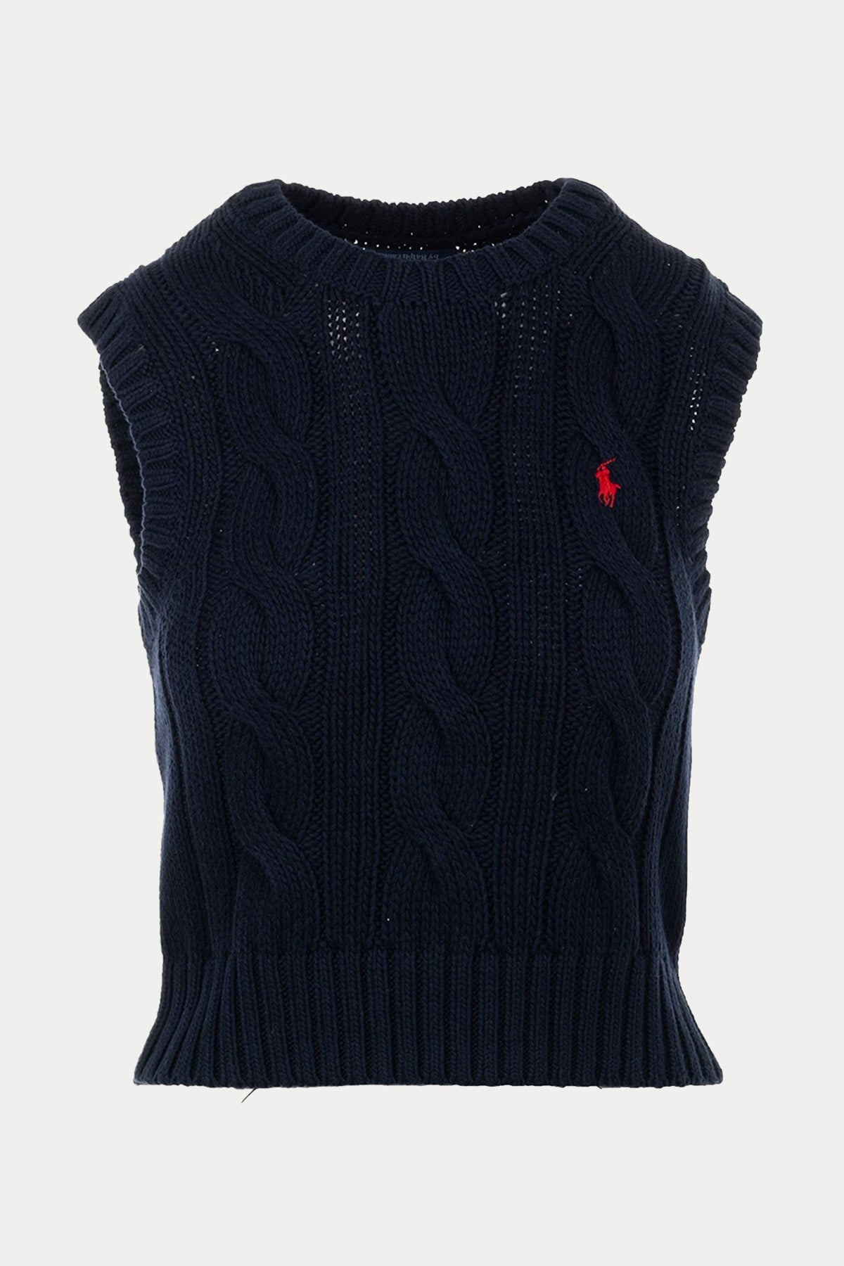 Polo Ralph Lauren Regular Fit Yuvarlak Yaka Saç Örgü Triko