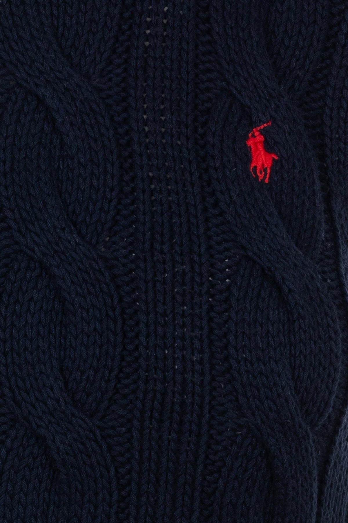 Polo Ralph Lauren Regular Fit Yuvarlak Yaka Saç Örgü Triko